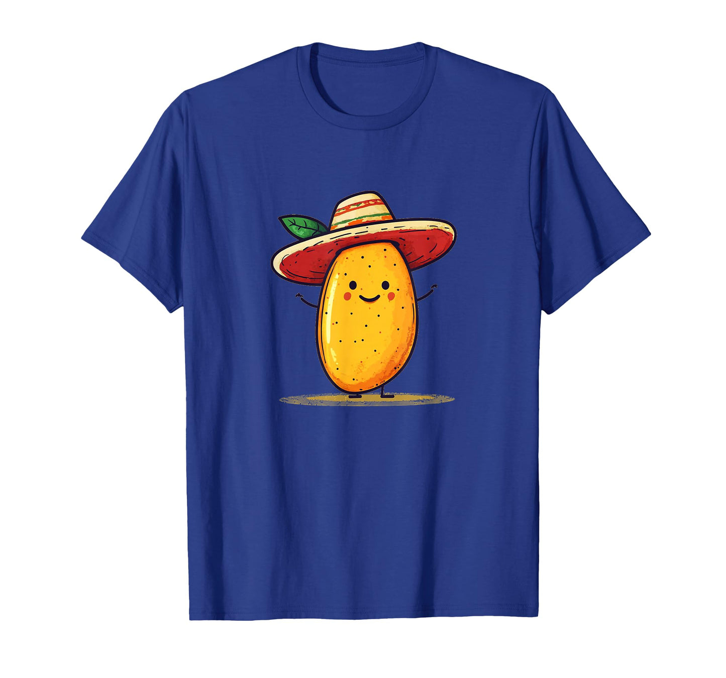 Joyful Mango Fruit with Sombrero Hat Costume T-Shirt