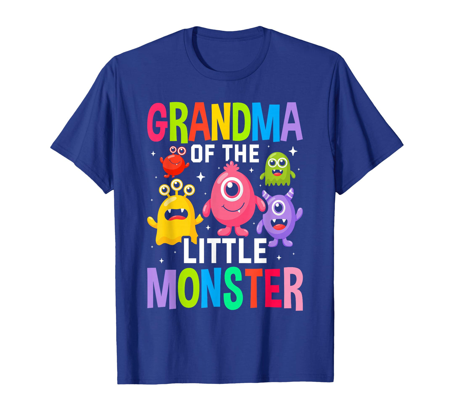Grandma Of The Little Monster Birthday Party Family Monster T-Shirt