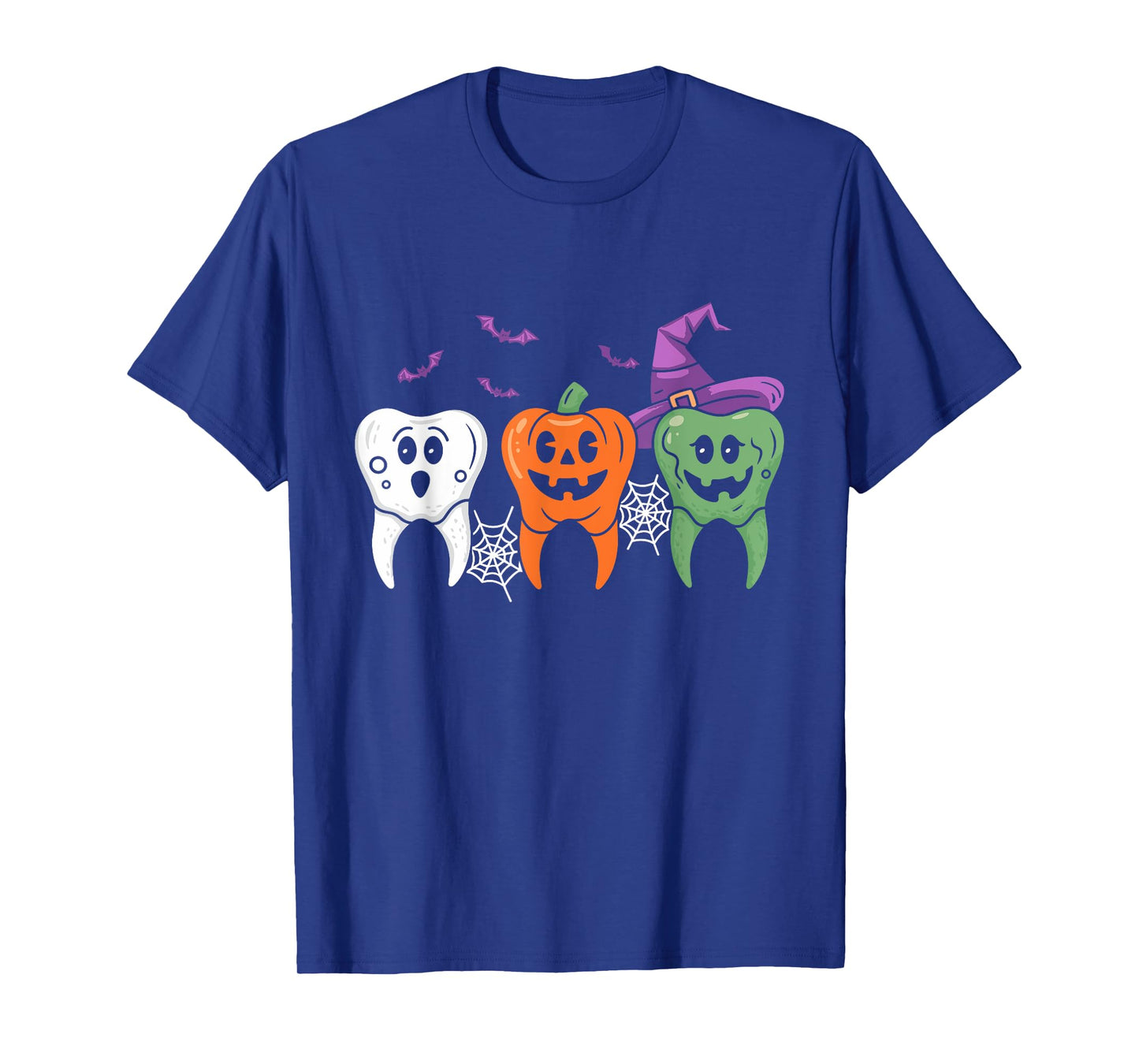 Teeth Ghost Pumpkin Witch Cute Dental Halloween Dentist T-Shirt