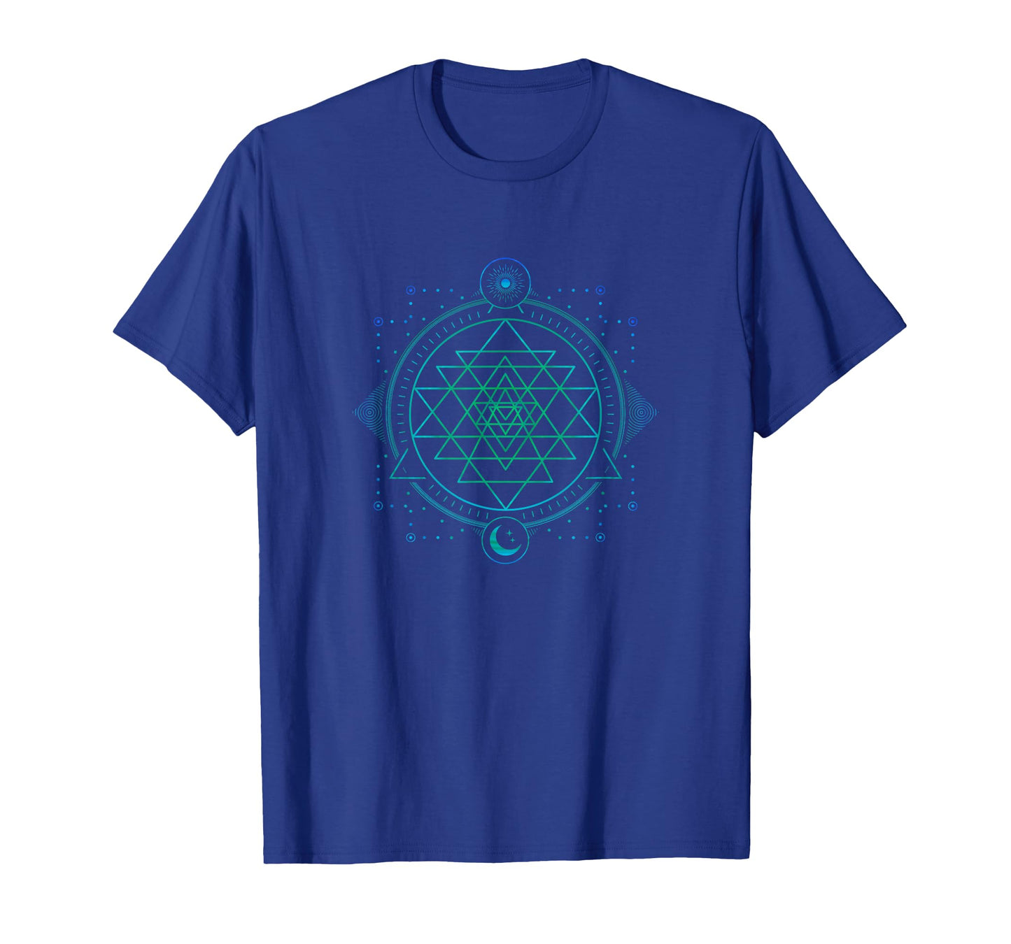Sun and Moon Chakra Geometry Sri Yantra T-Shirt