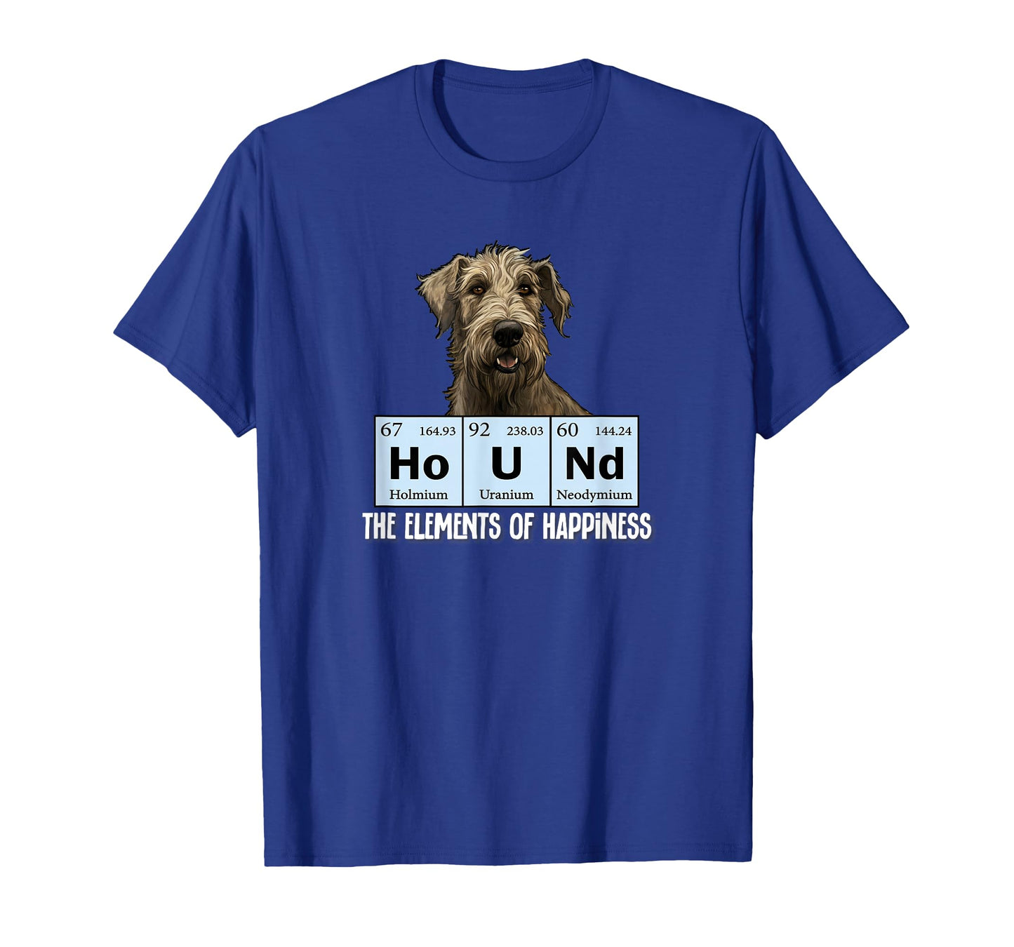 Mens Womens Kids Elements of Happiness Irish Wolfhound Lover T-Shirt