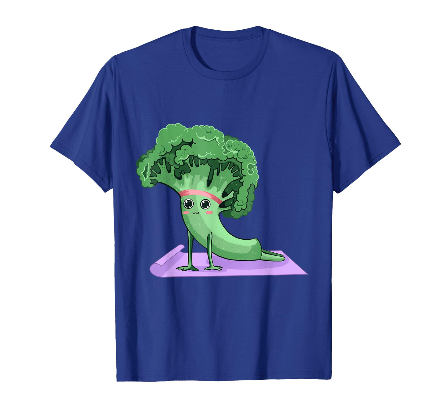Cute Broccoli Yoga Pose Funny Yogi Broccoli Lover T-Shirt