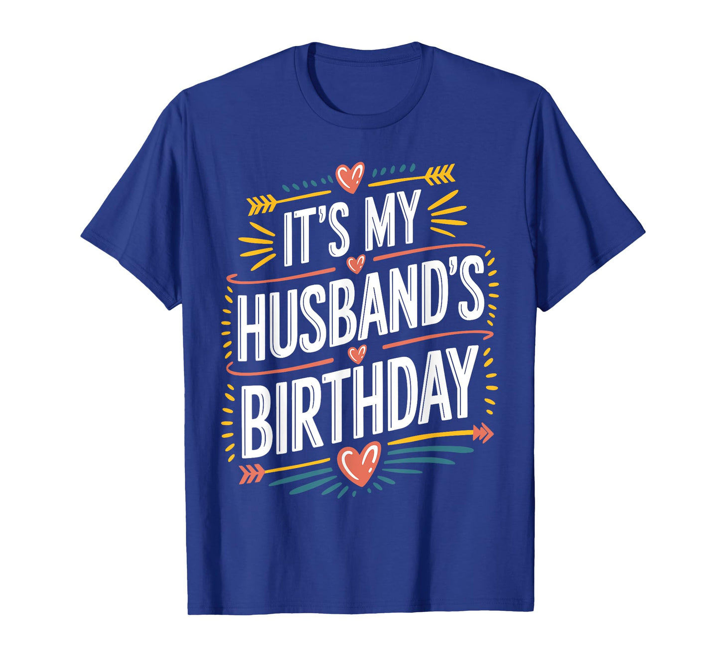 Boho Nostalgia Design It's My husband's Birthday Women Kids T-Shirt