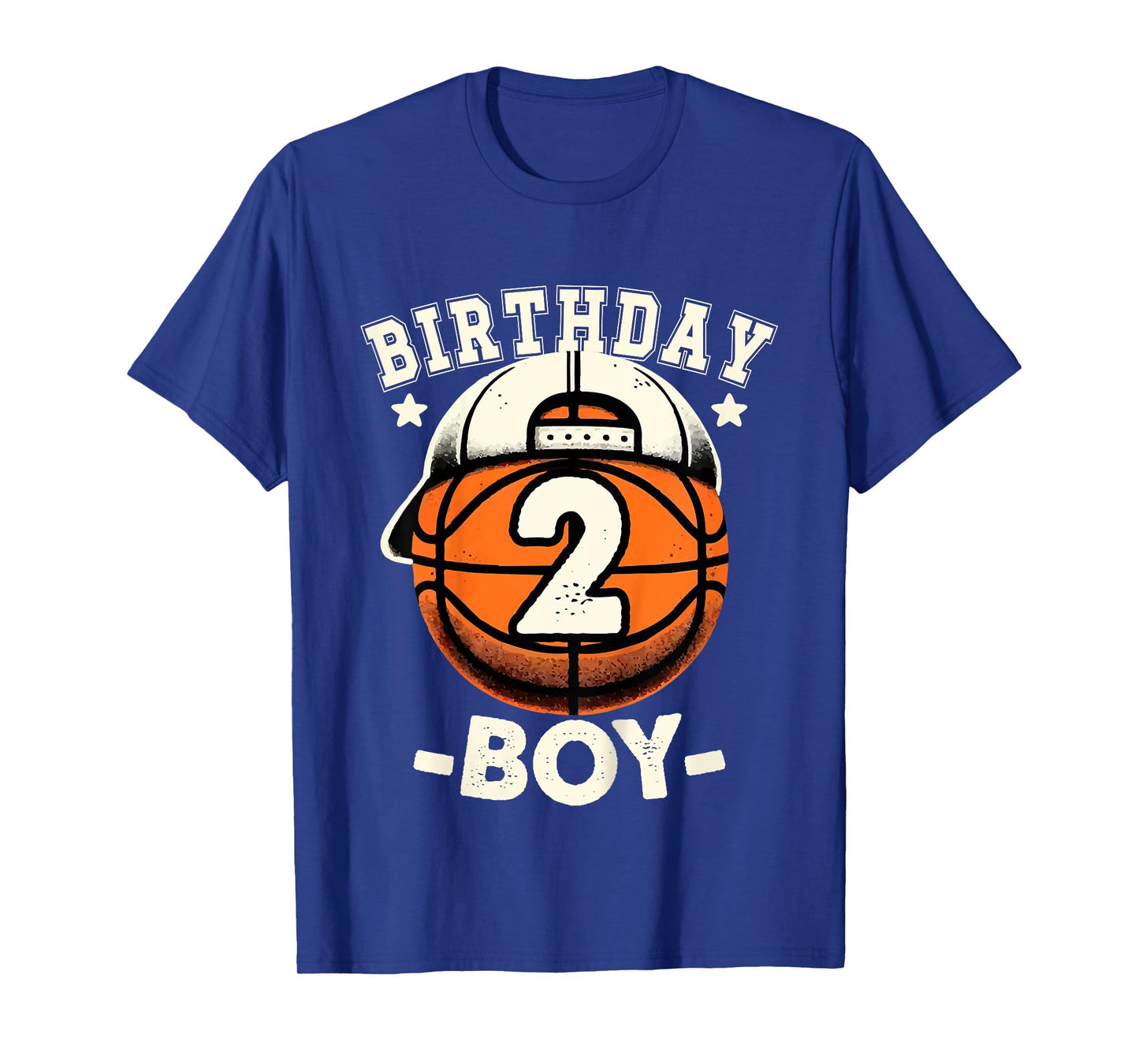 Kids 2nd Birthday Boy 2 Year Old Basketball Theme Decorations Boy T-Shirt