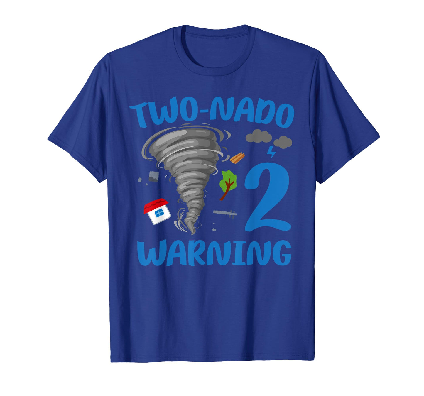 Kids Two-nado Warning 2nd Birthday Theme Tornado Party T-Shirt