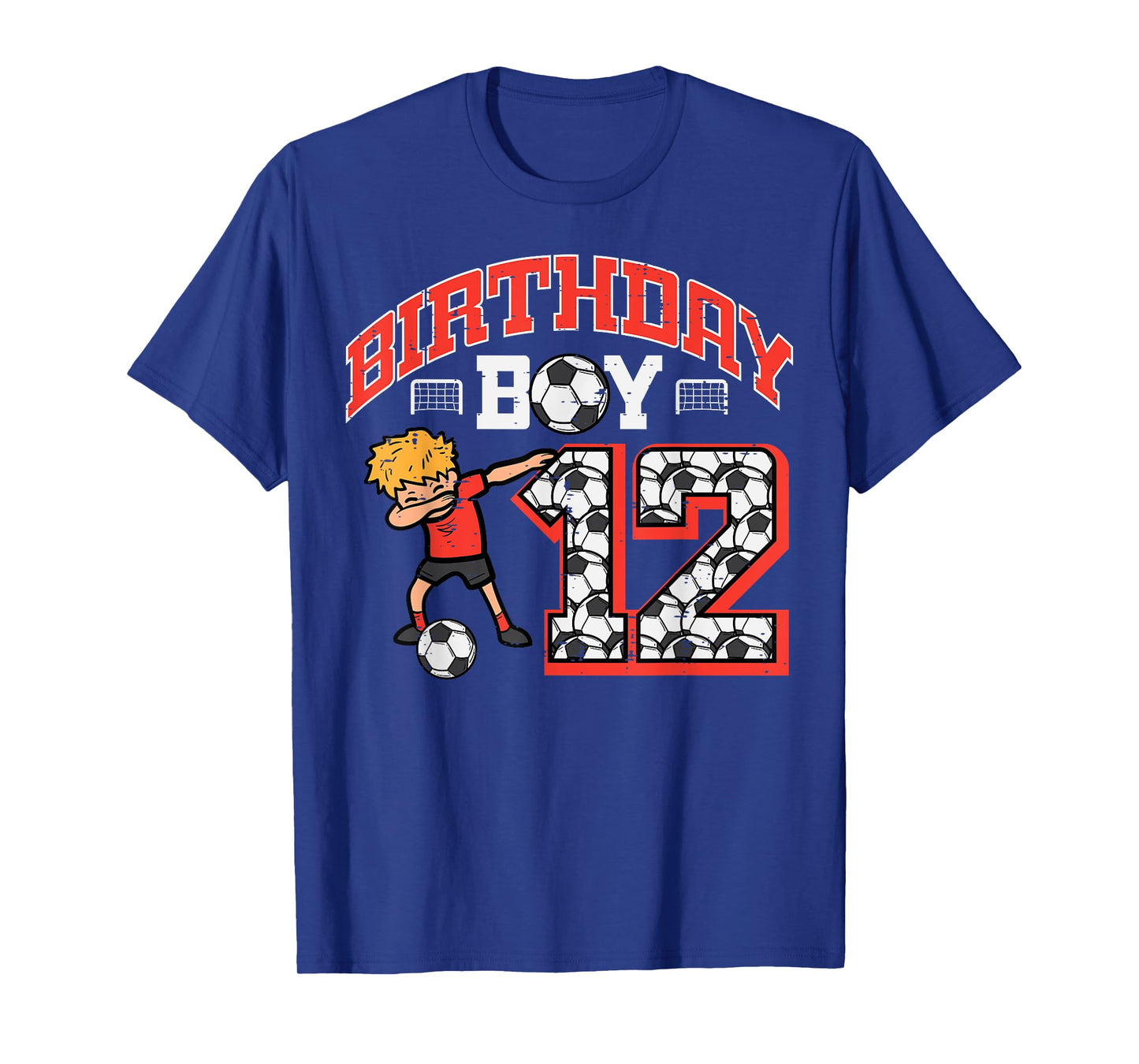 Birthday Boy 12 Soccer Dab 12th Year Old Bday Sport Boys Kid T-Shirt