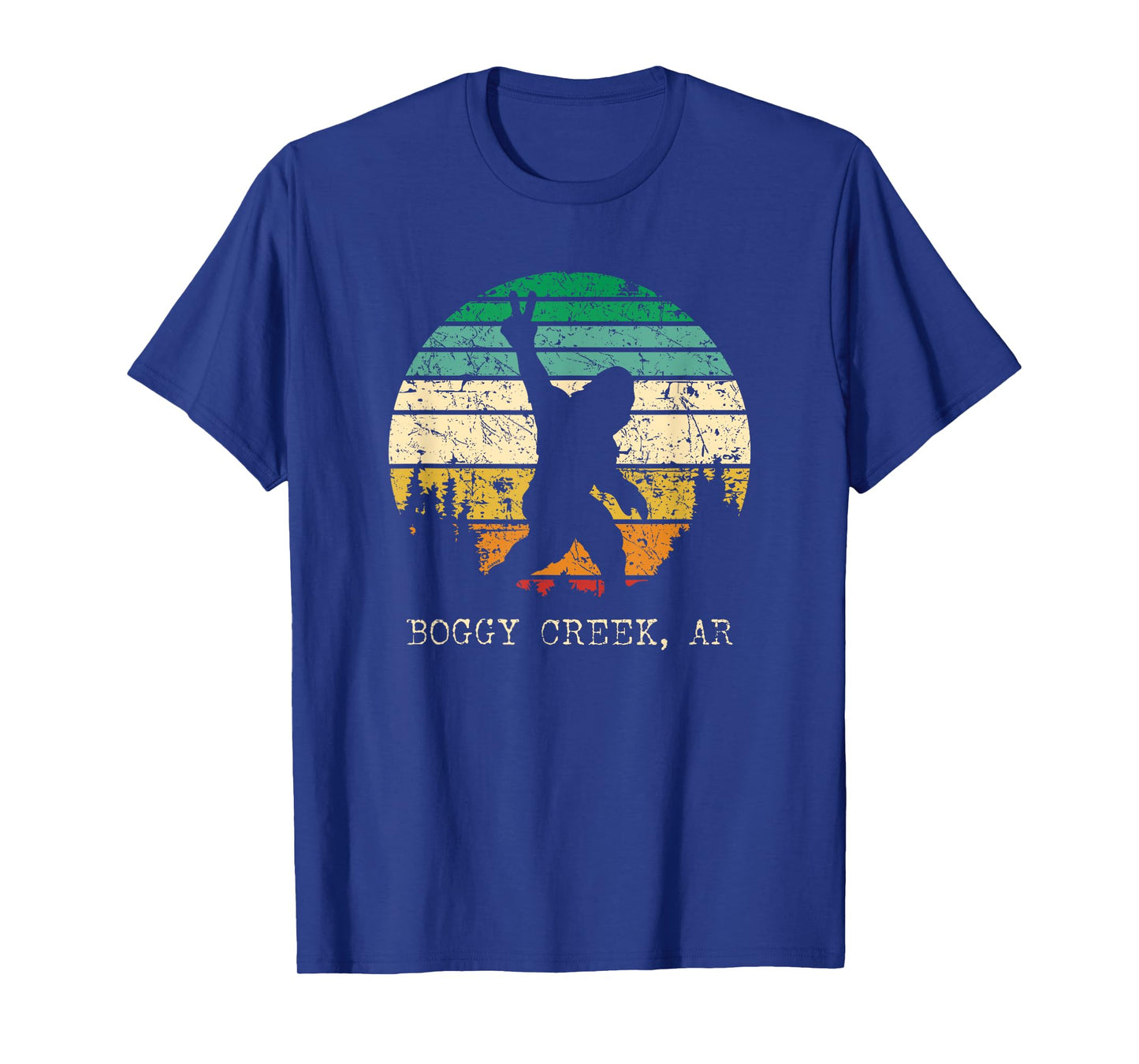 Boggy Creek AR USA Sasquatch Peace Sign Bigfoot Design T-Shirt