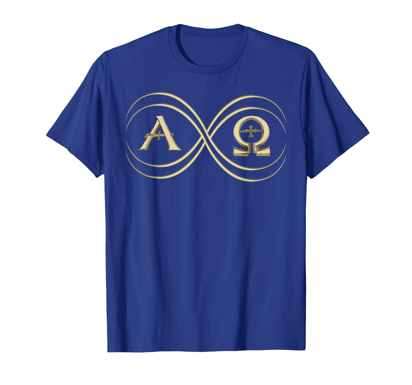 Infinity Symbol Alpha and Omega Alphabet Greek God Symbol T-Shirt