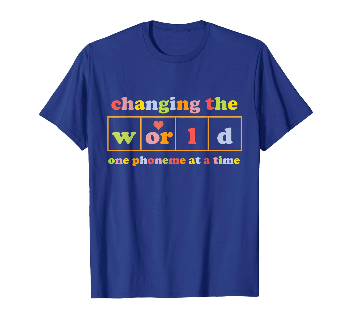 changing the world one phoneme at a time Retro funny T-Shirt, Small, Black