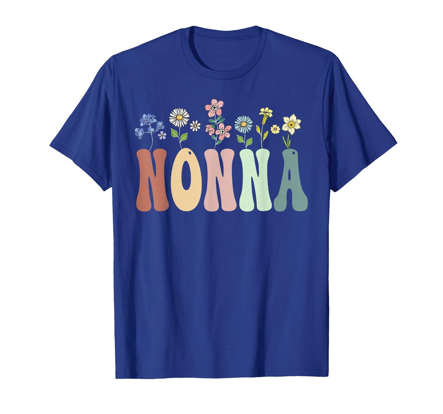 Nonna Gifts Women Wildflower Floral Design Nonna T-Shirt