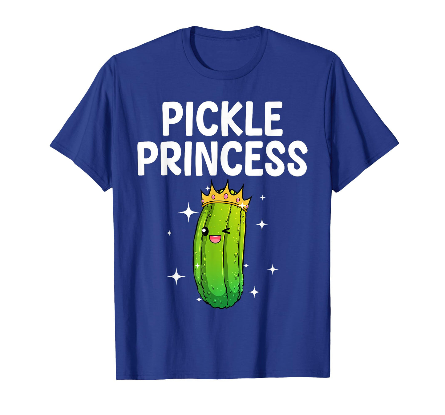 Cool Pickle Princess Art For Women Girls Dill Pickle Novelty T-Shirt