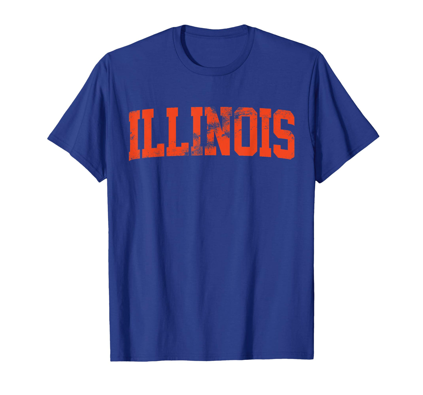 Retro Illinois IL Souvenir Vintage Illinois Orange Throwback T-Shirt
