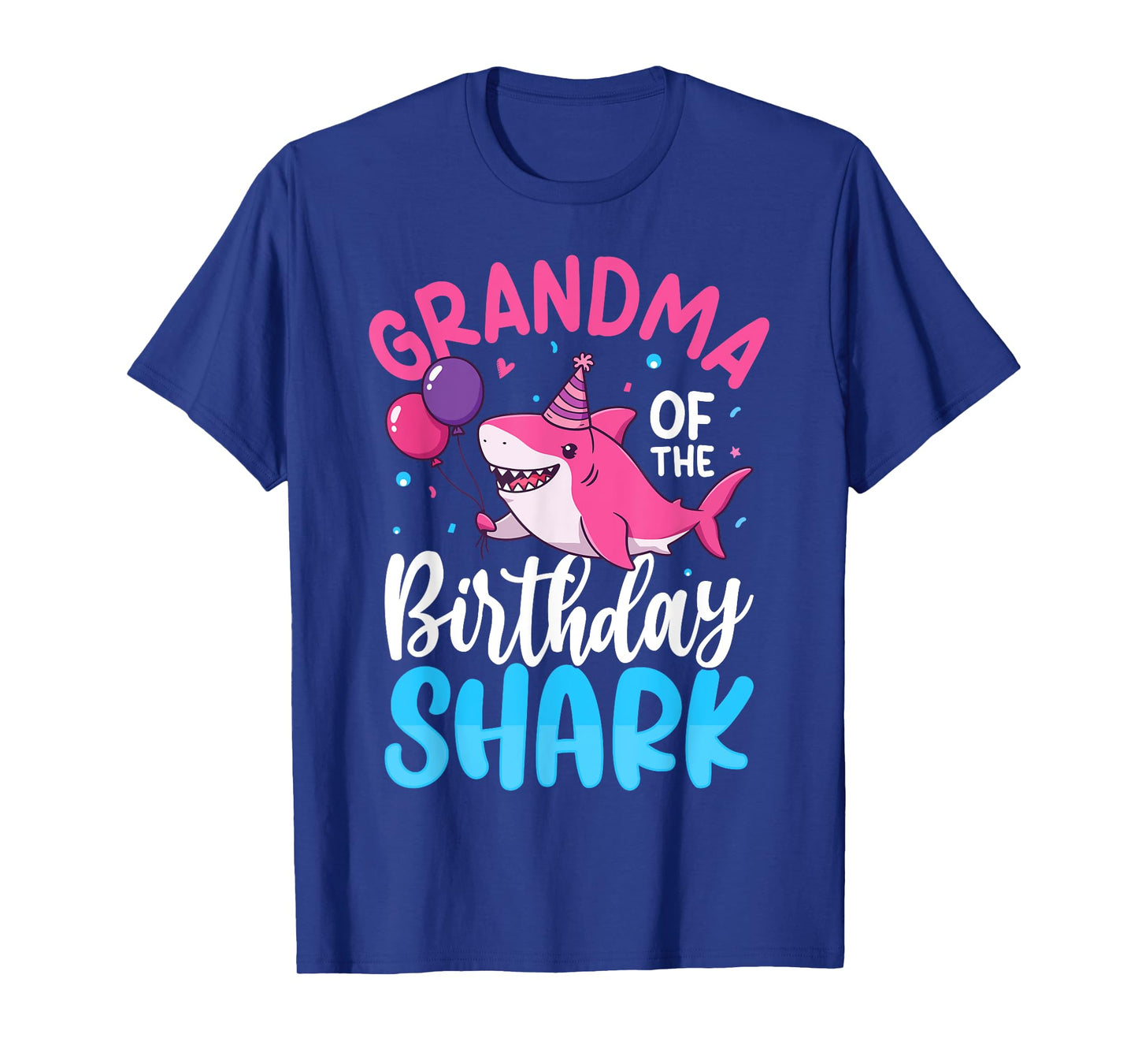 Grandma Birthday Kids Shark Party Matching Family T-Shirt