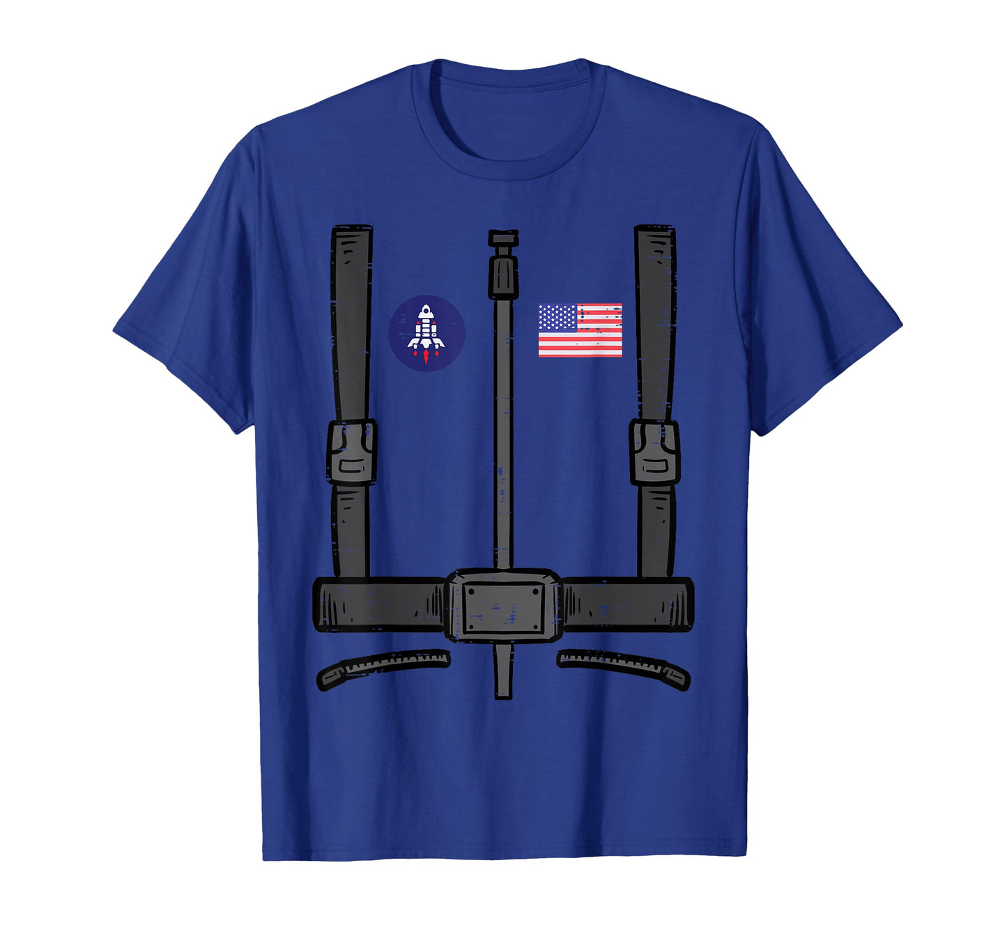 US Astronaut Costume Space Suit Galaxy Men Women Boys Kids T-Shirt