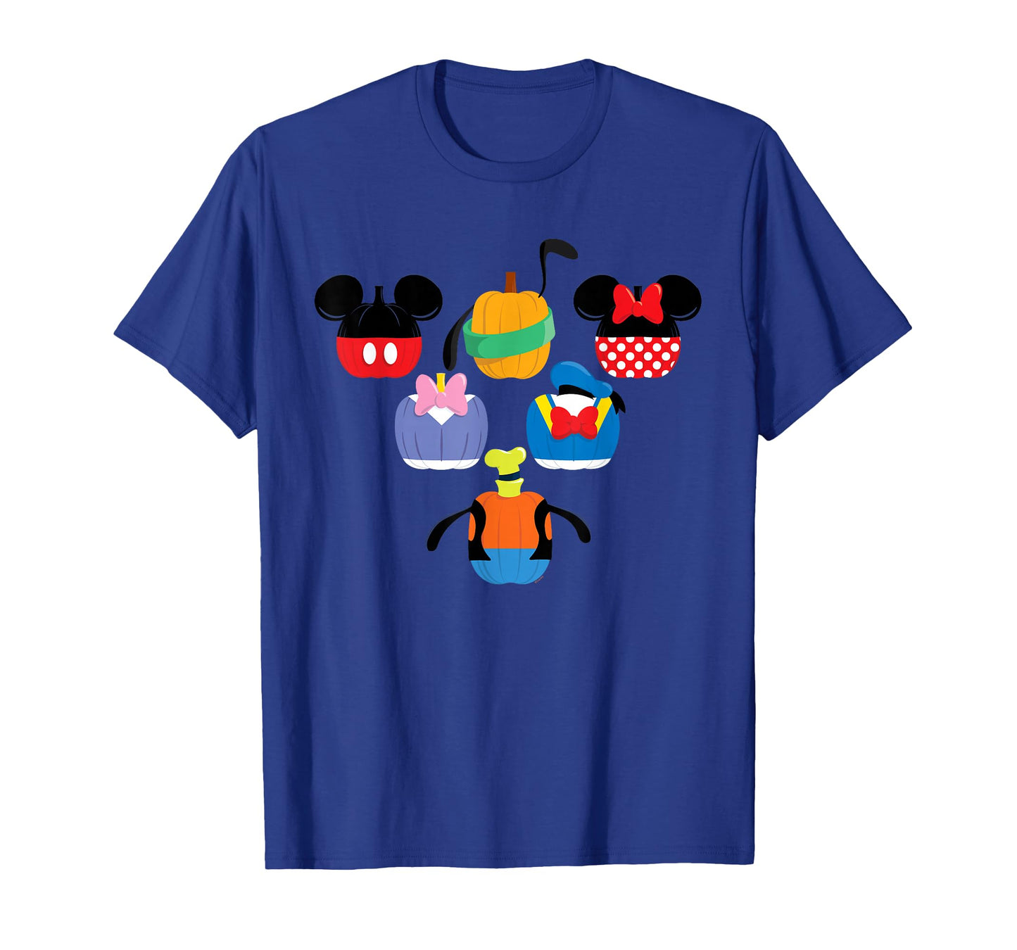 Disney Mickey Mouse and Friends Halloween Pumpkin Group T-Shirt