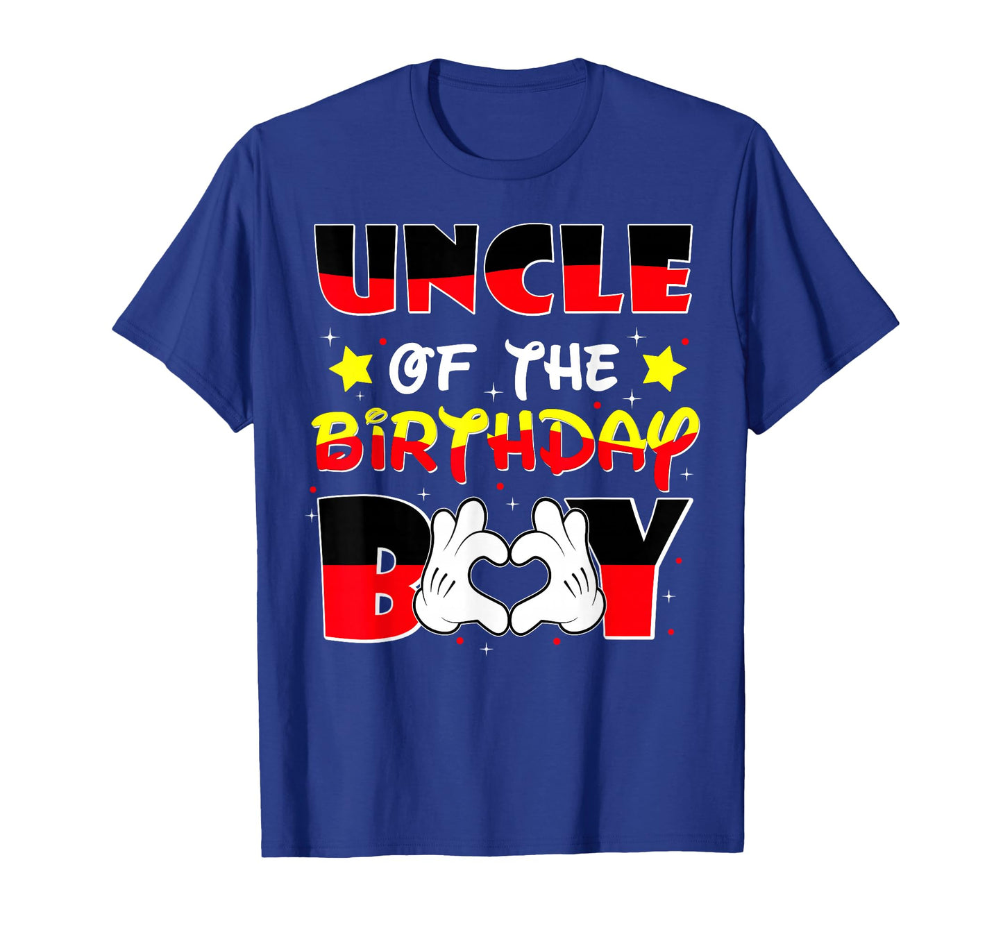 Uncle of The Birthday Boy Shirt Matching Nephew Family Bday T-Shirt