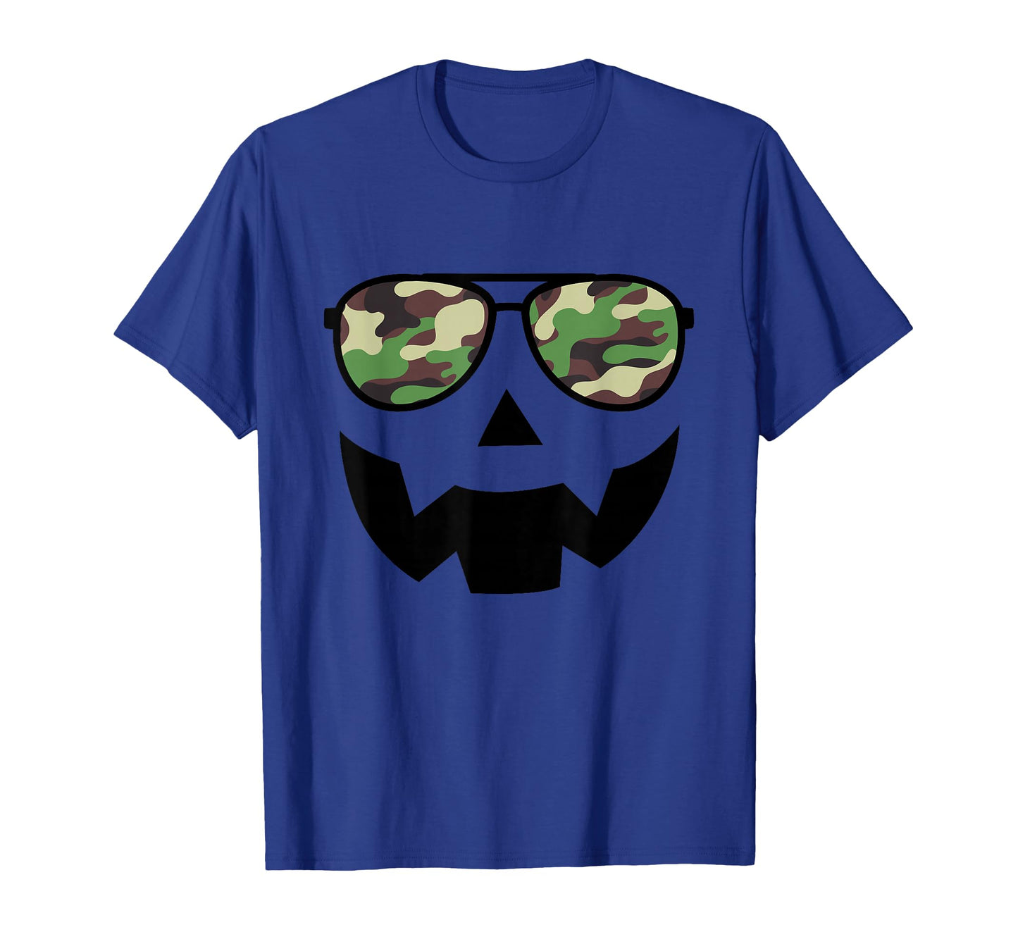 Camo Halloween Pumpkin Sunglasses Funny Boys Camo Halloween T-Shirt