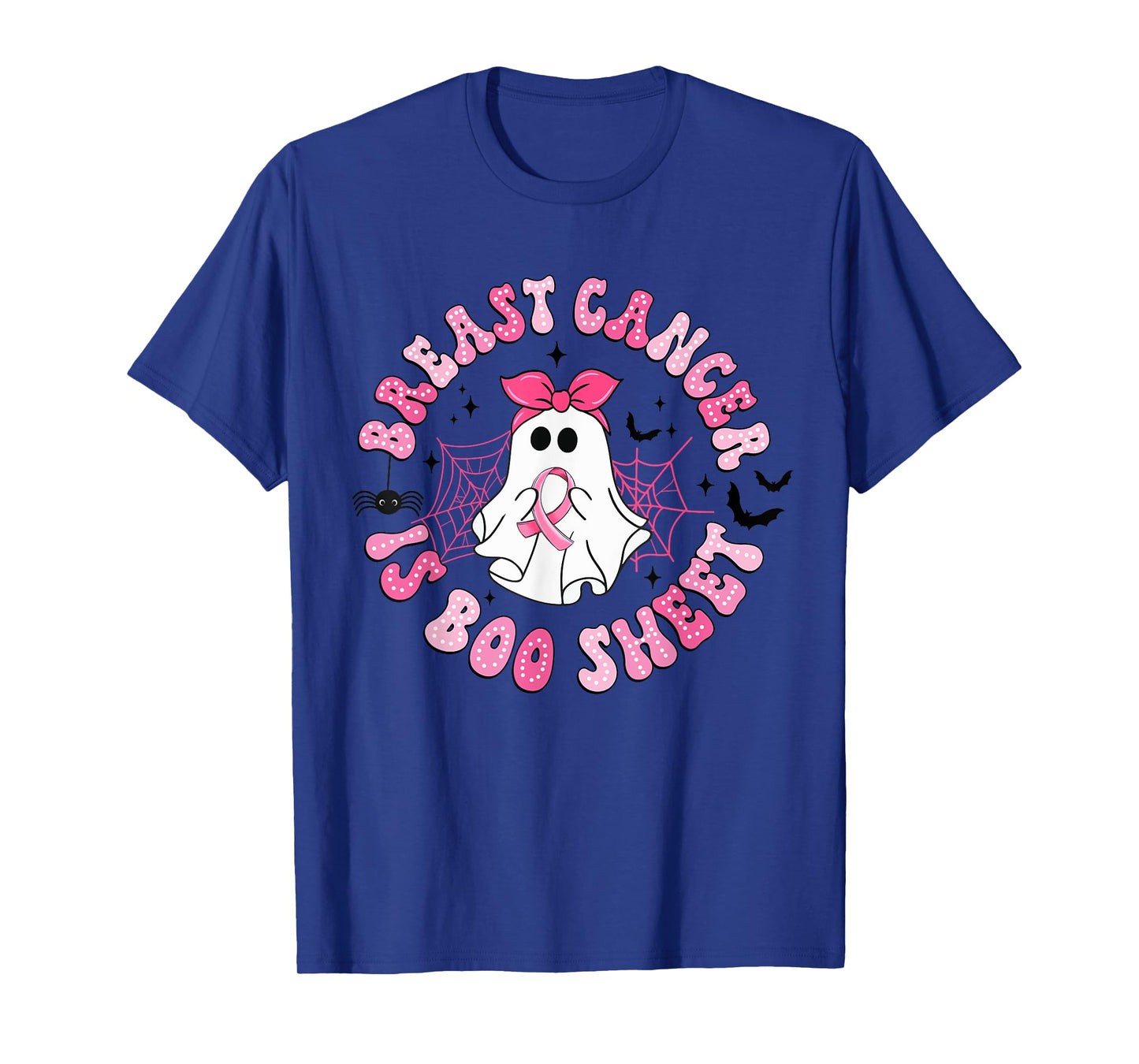 Breast Cancer Is Boo Sheet Boo Ghost Happy Halloween T-Shirt