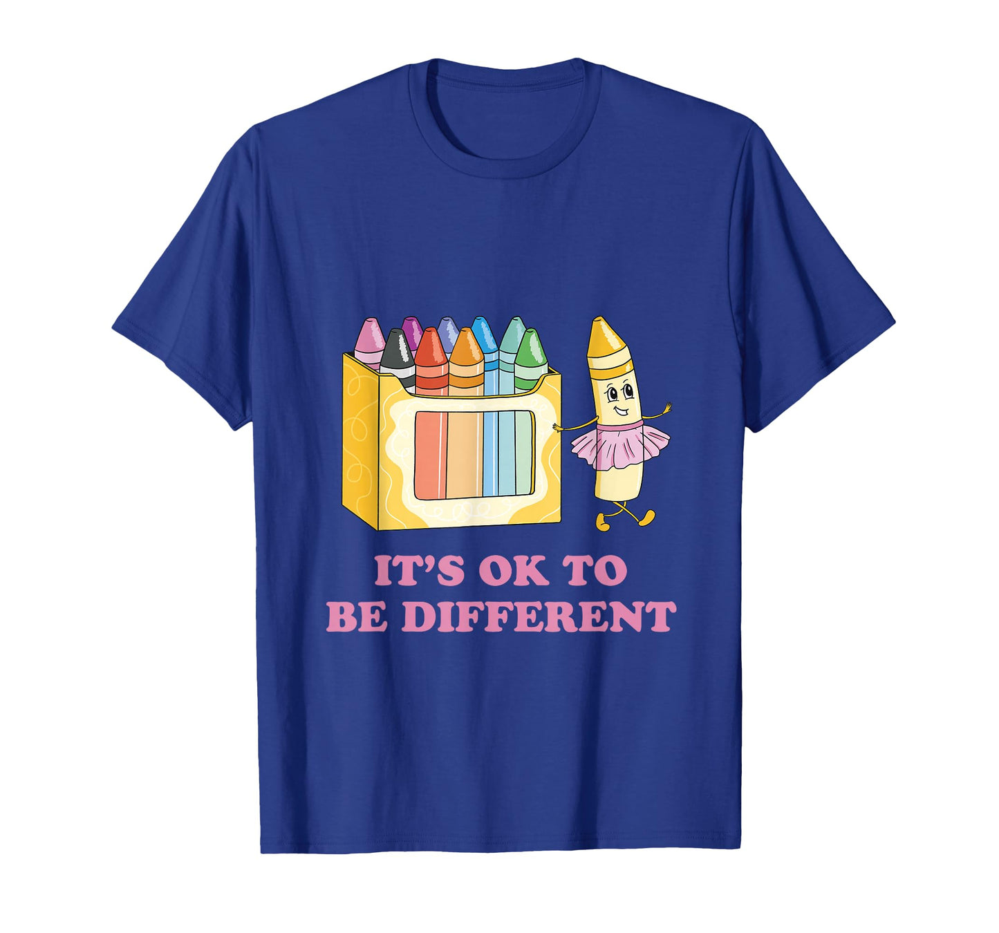 It's OK to be Different Crayons Autism Awareness Month T-Shirt