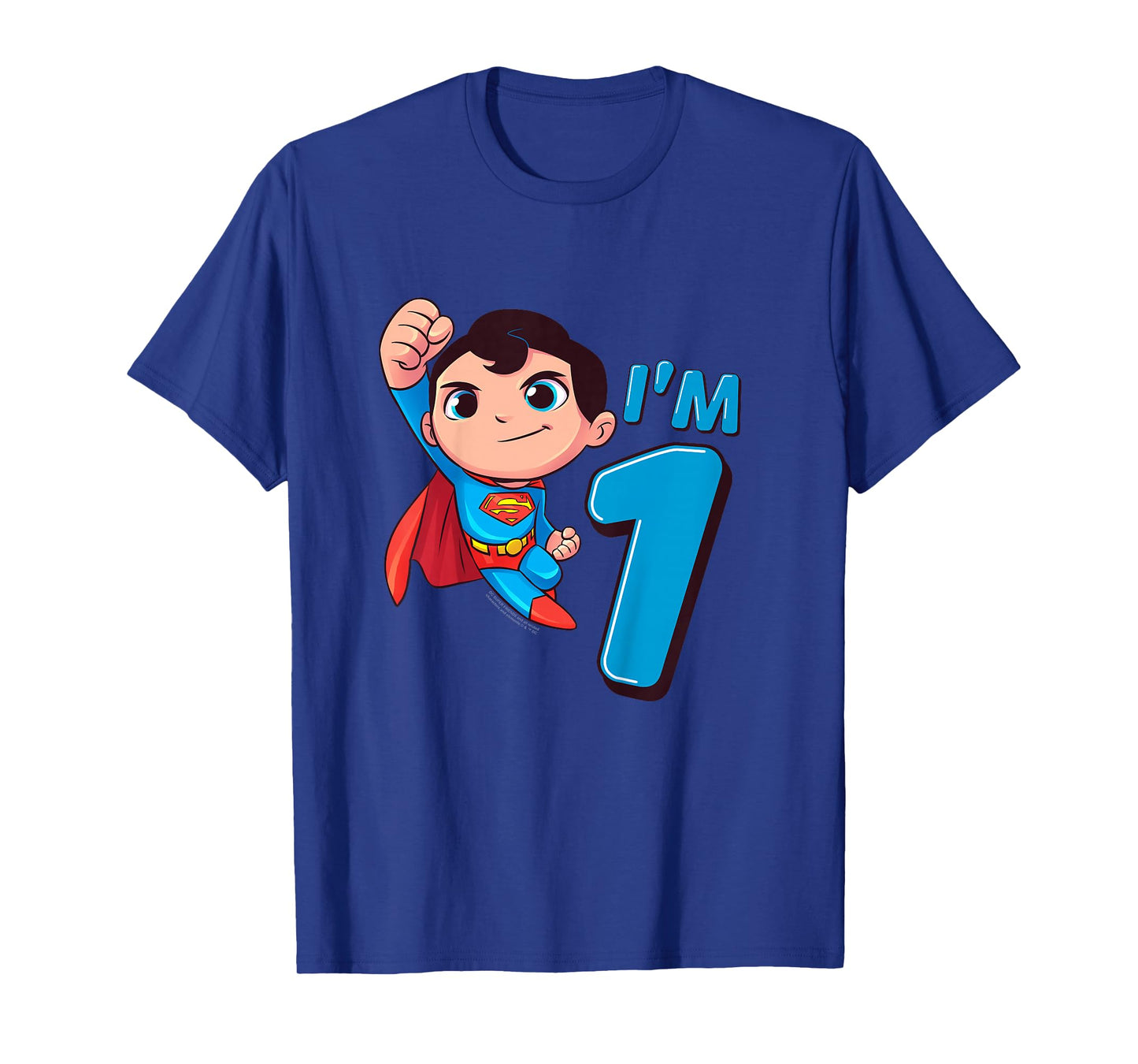 Kids Superman 1st Birthday Cute I'm 1 T-Shirt