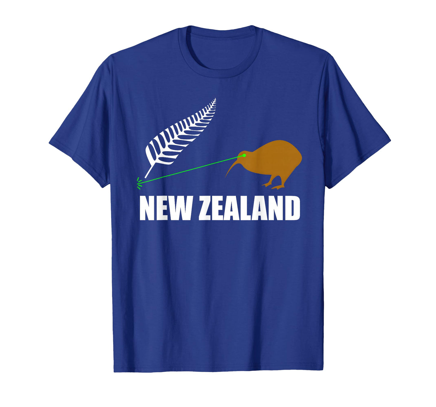 Laser Kiwi Flag New Zealand Flag T-Shirt