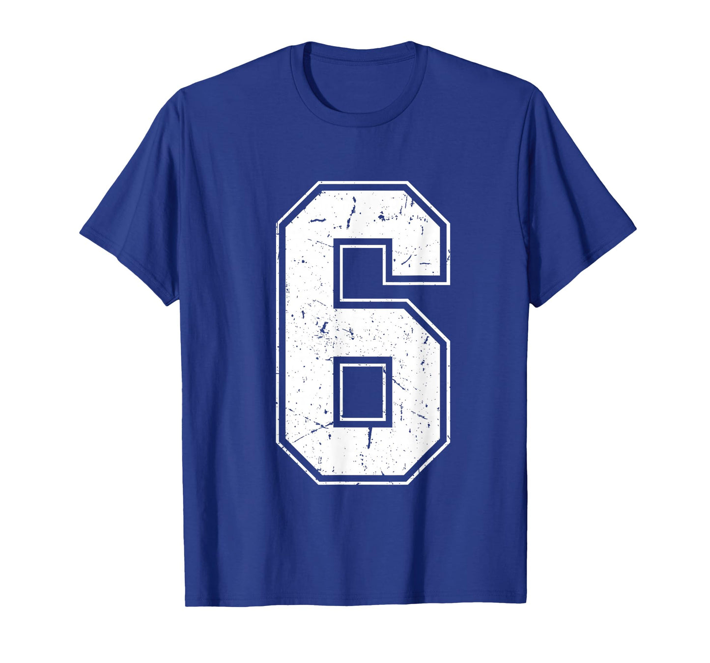 Number 6 Matching Costume 67 Meme Costume Distressed Retro T-Shirt