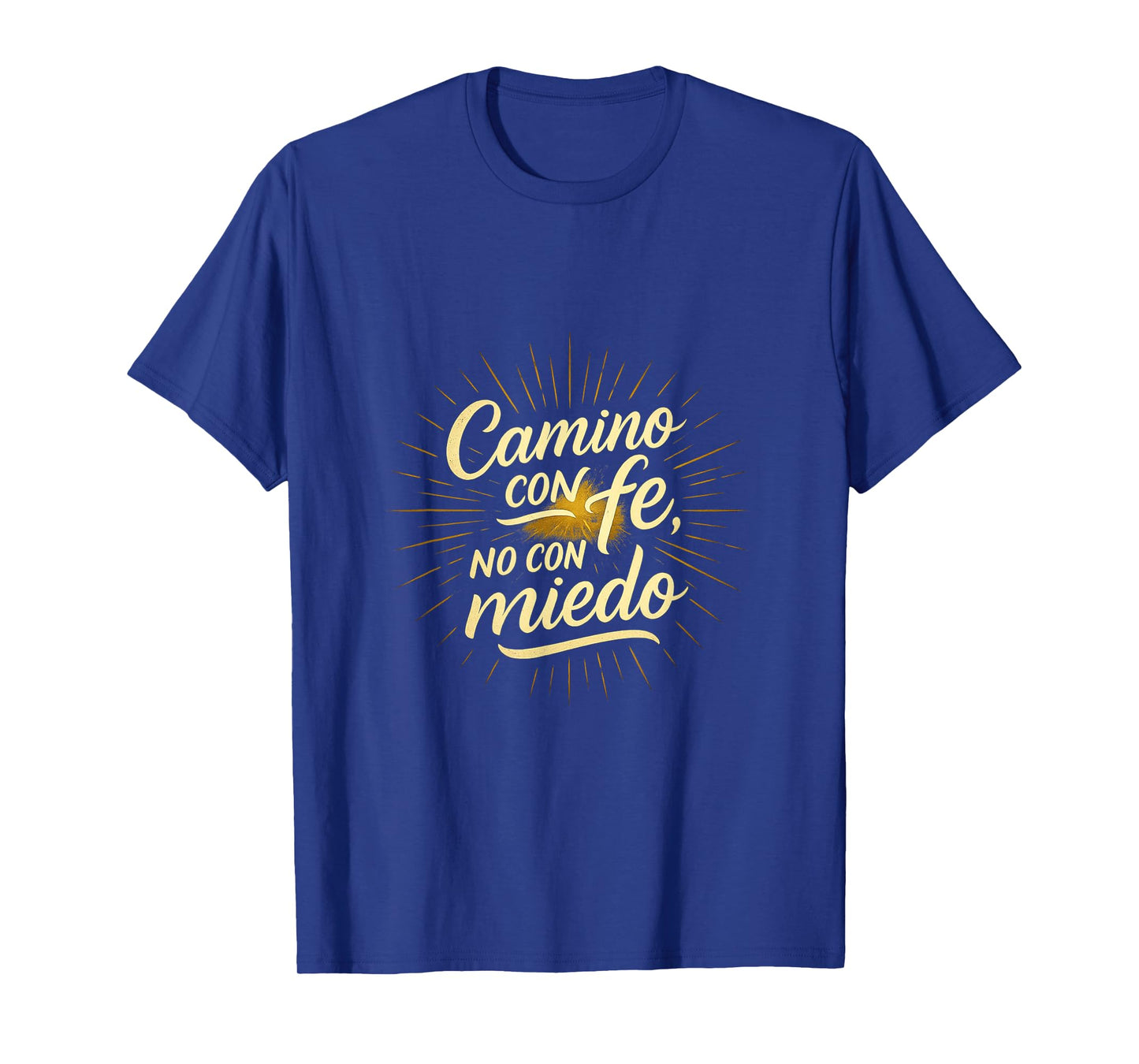 Path with Faith Not with Fear | Inspirational Power Phrase T-Shirt