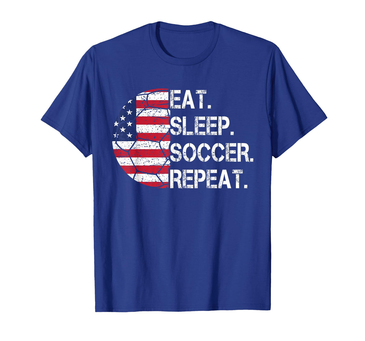 Eat Sleep Soccer Repeat Soccer Player Funny Soccer T-Shirt