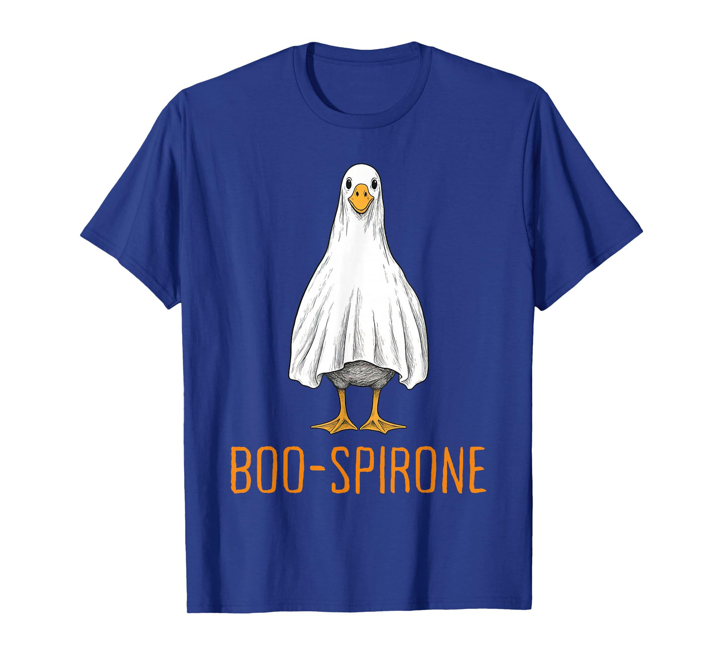 Boo-spirone Duck Ghost Pharmacy Halloween Pharmacist Tech T-Shirt