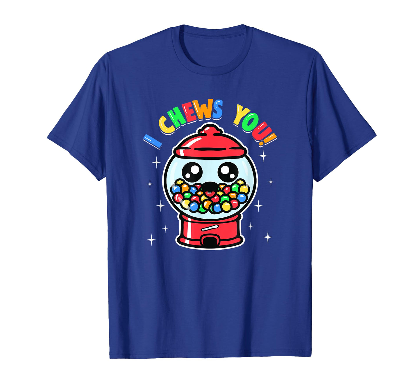 Boys Girls Toddlers Cute I Chews You Bubblegum Machine T-Shirt