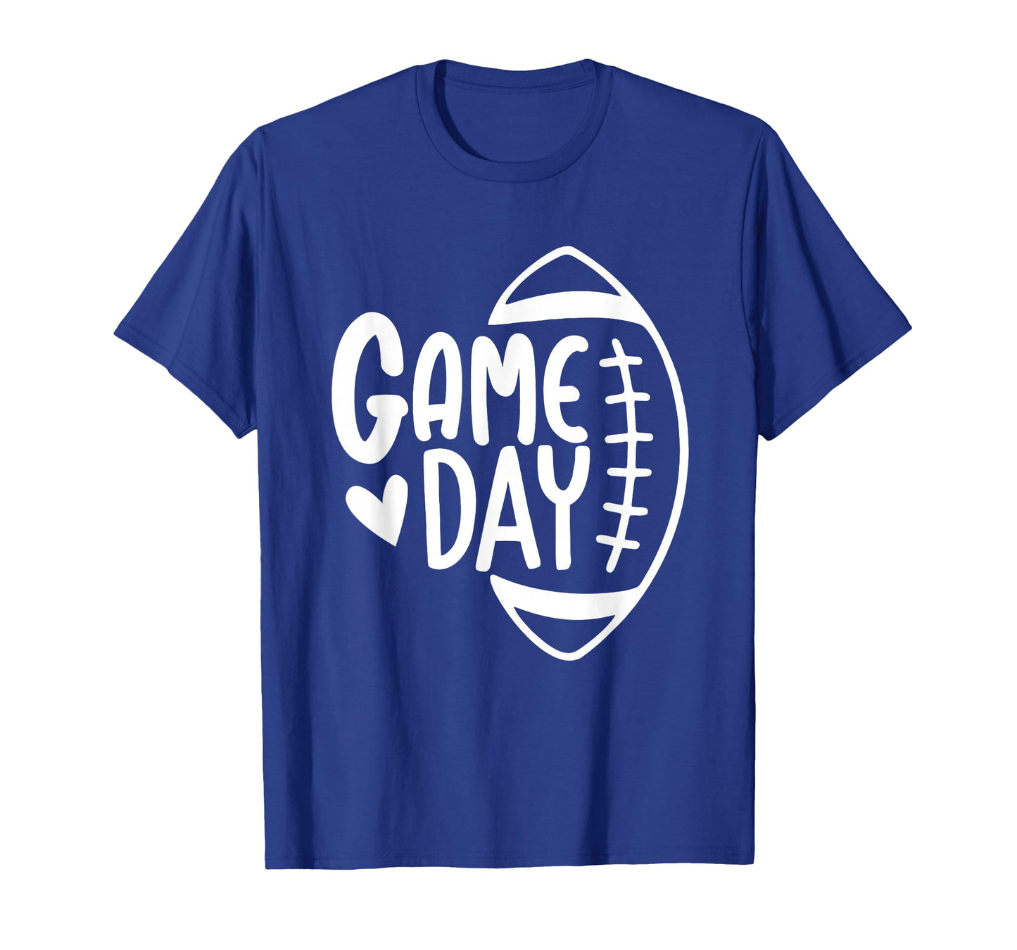 Game Day Football Heart American Football, Player Women Men T-Shirt