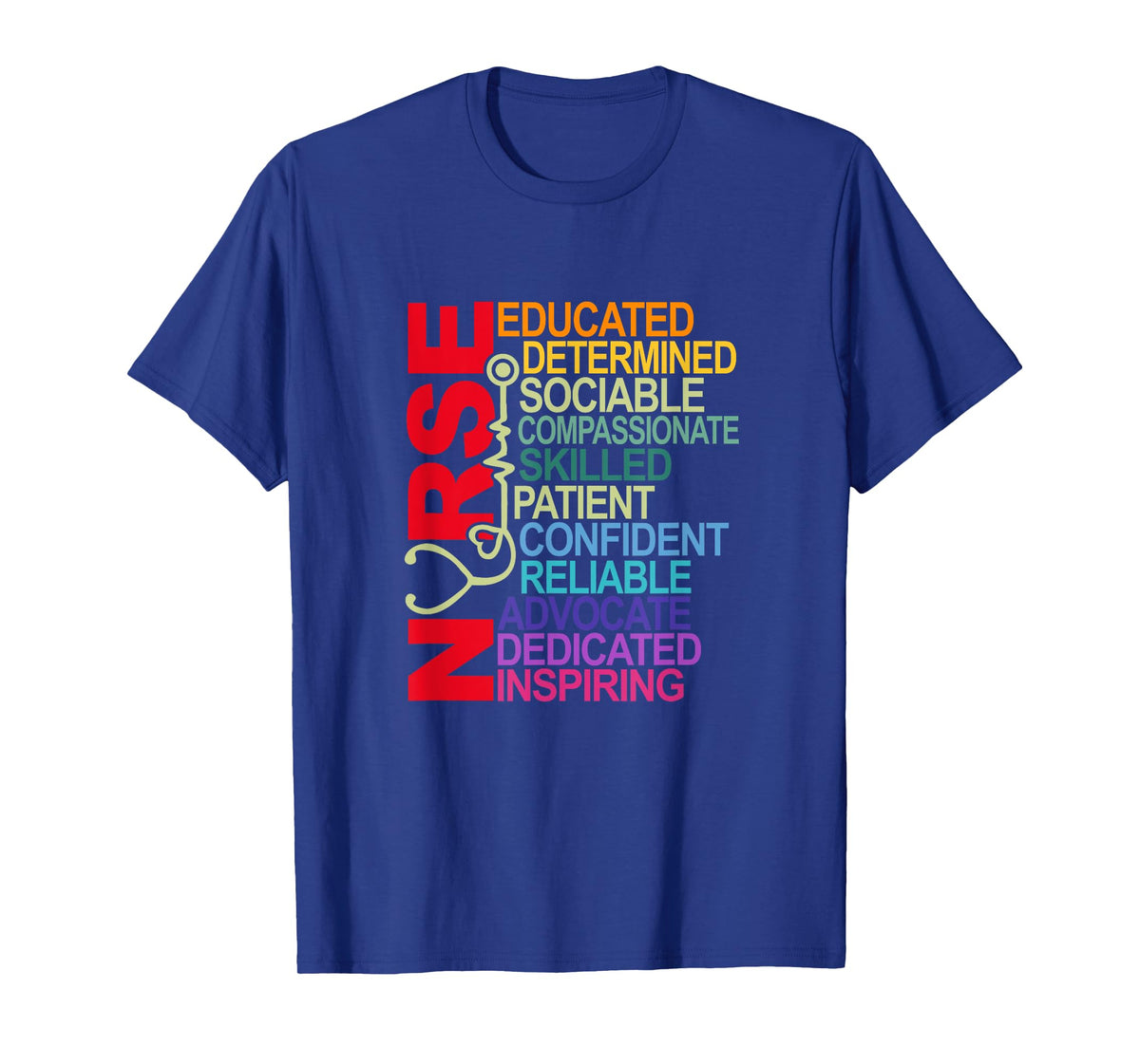 Nurse Educated Determined Sociable Nurse Squad RN Nurse Life T-Shirt