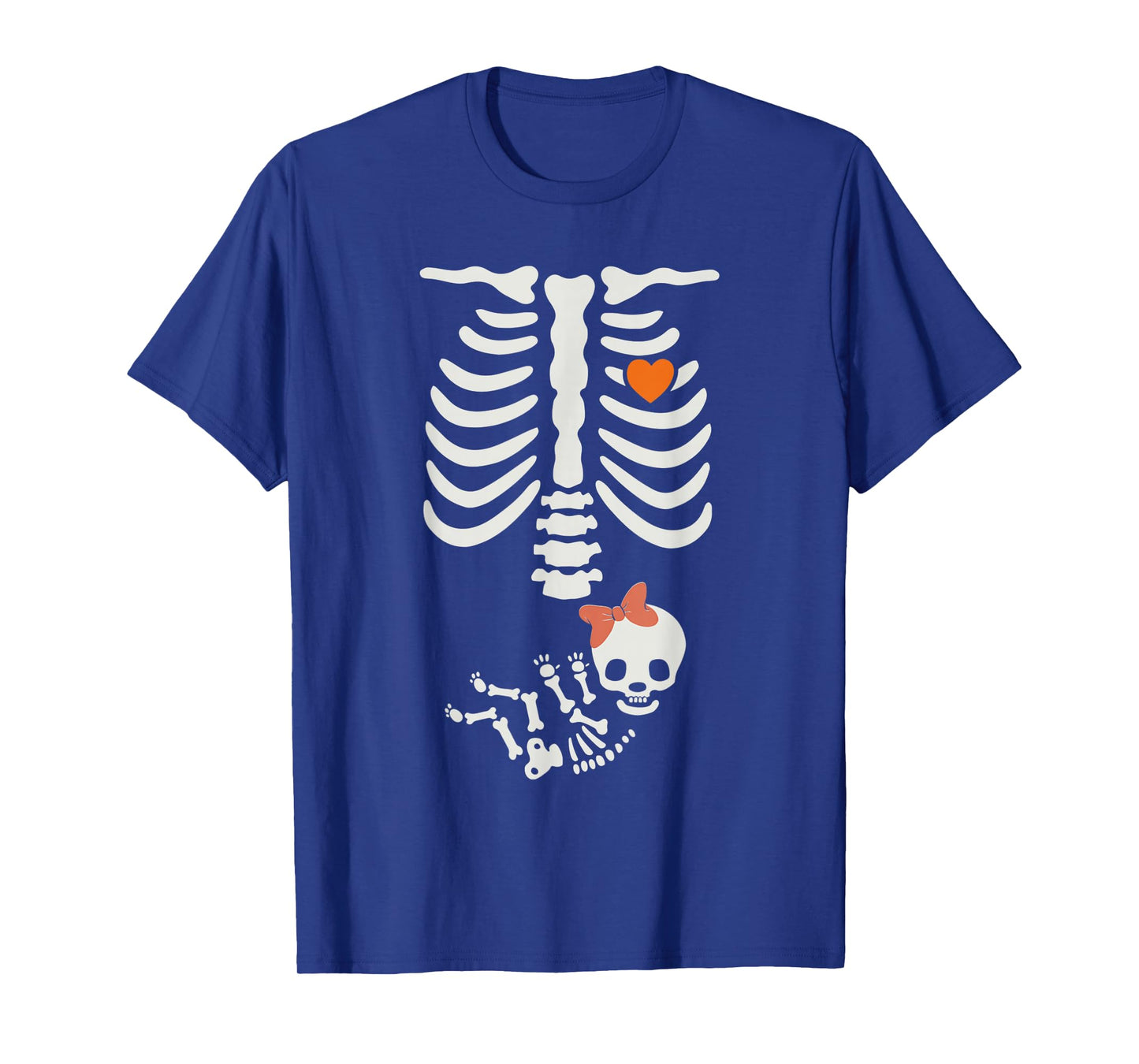 Baby Shower Skeleton Halloween Pregnancy Annoucement Girls T-Shirt