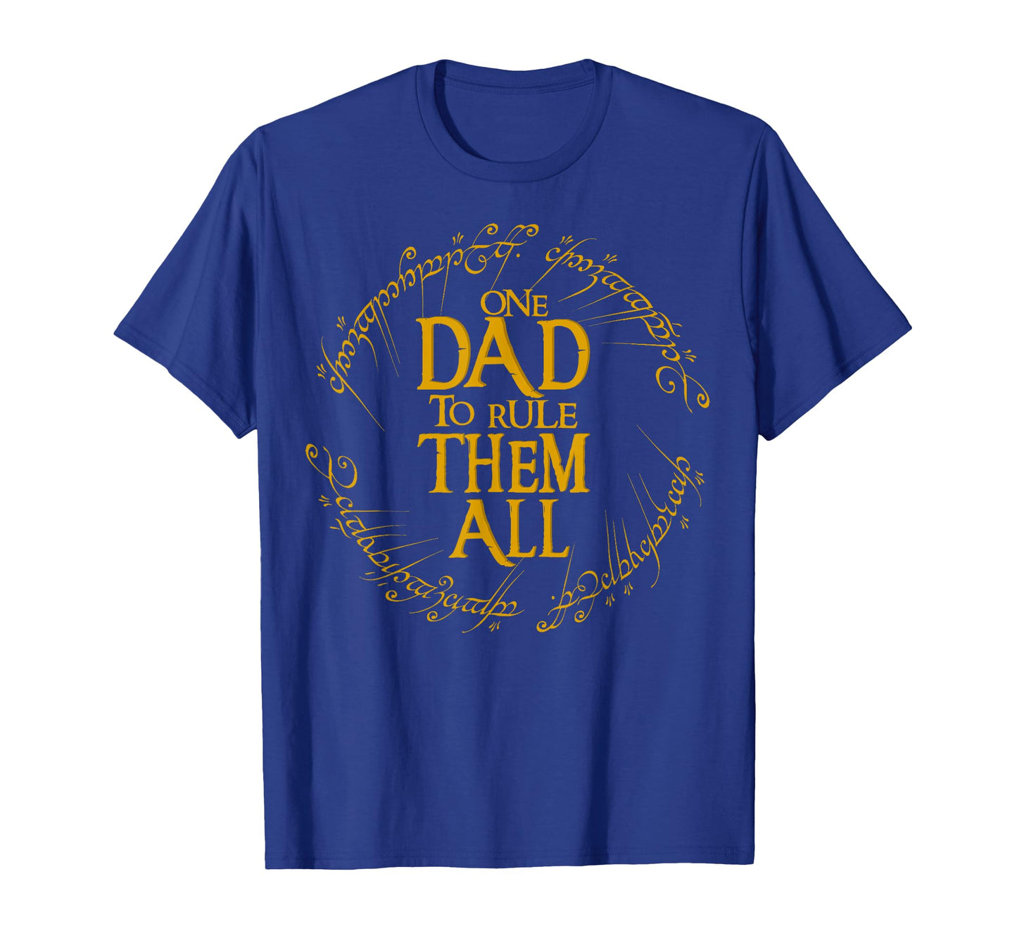 One Dad To Rule Them All Funny Fantasy Nerd Dad Graphic T-Shirt