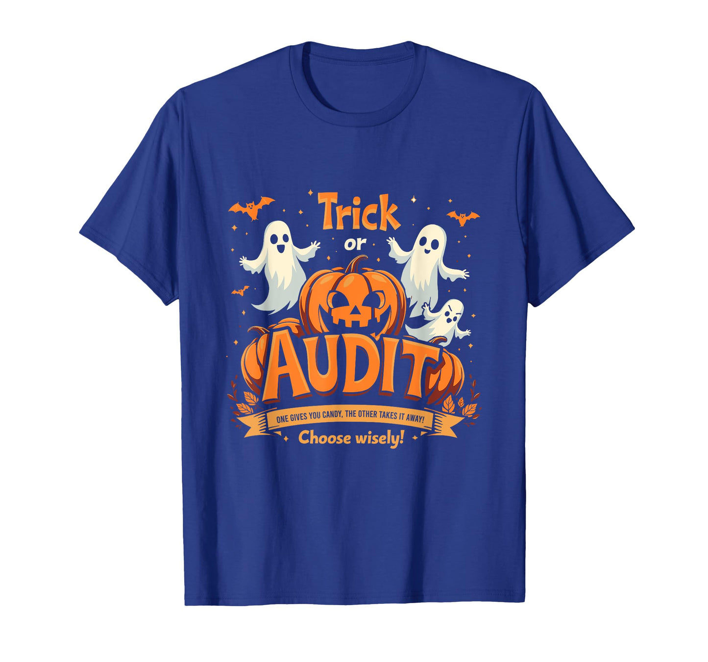Trick or Audit Funny Halloween Accounting for Accountants T-Shirt