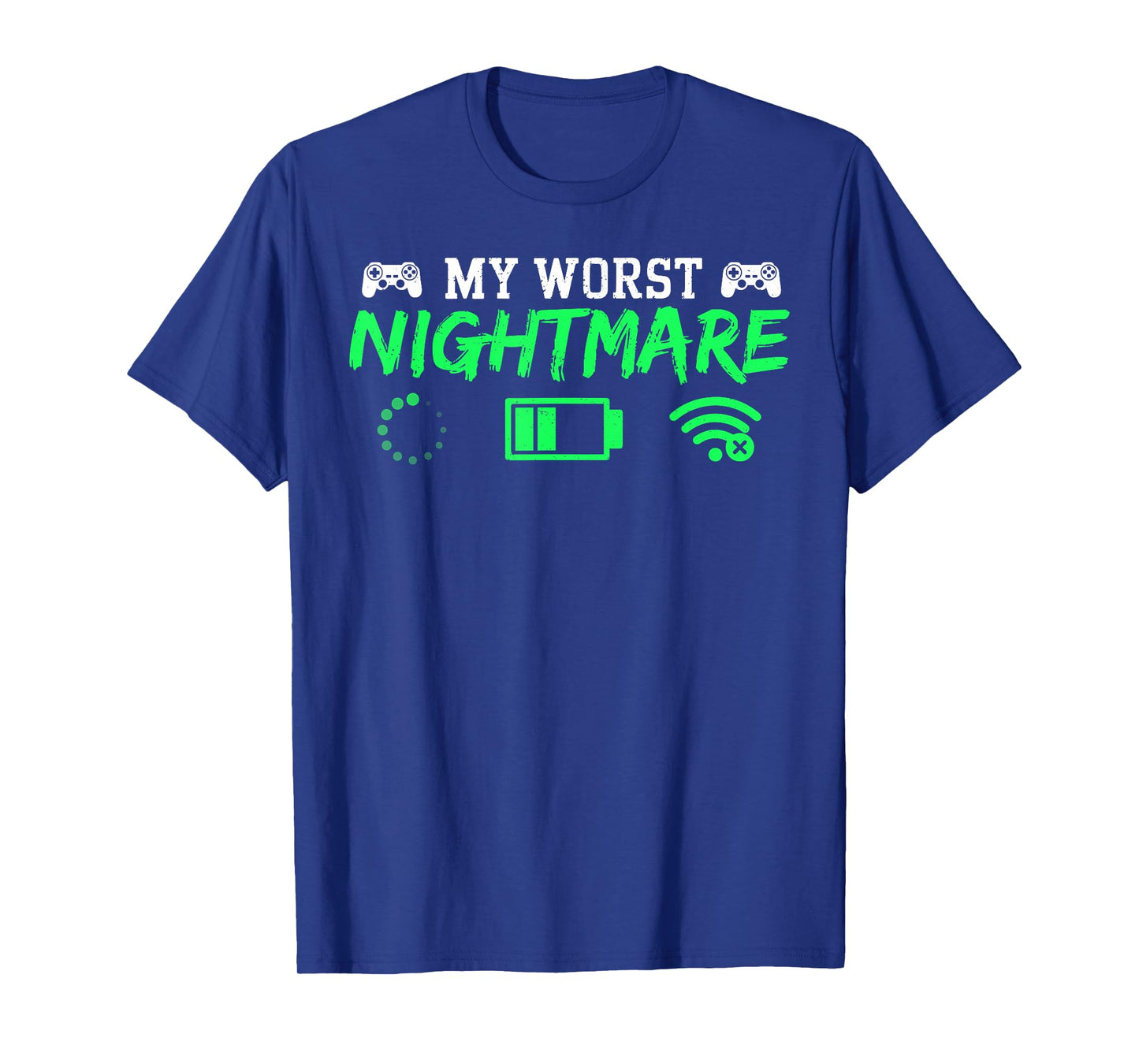 My Worst Nightmare Gamer Funny Gaming Men Teen Boys Kids T-Shirt
