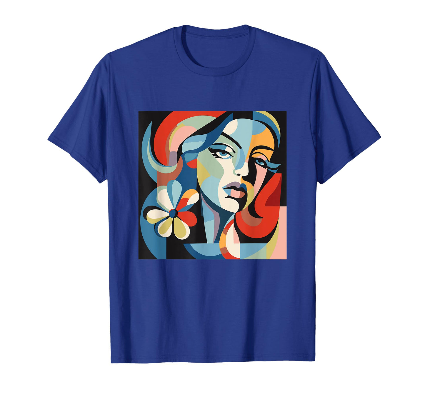 Abstract Woman Face Art Illustration Graphic Designs T-Shirt