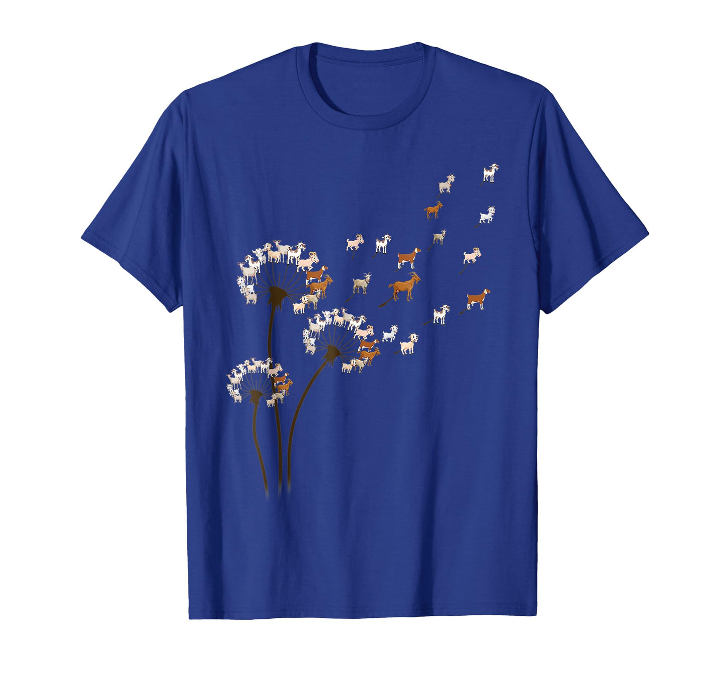 Goat Dandelion Flower Funny Animals Lovers Tee For Men Women T-Shirt