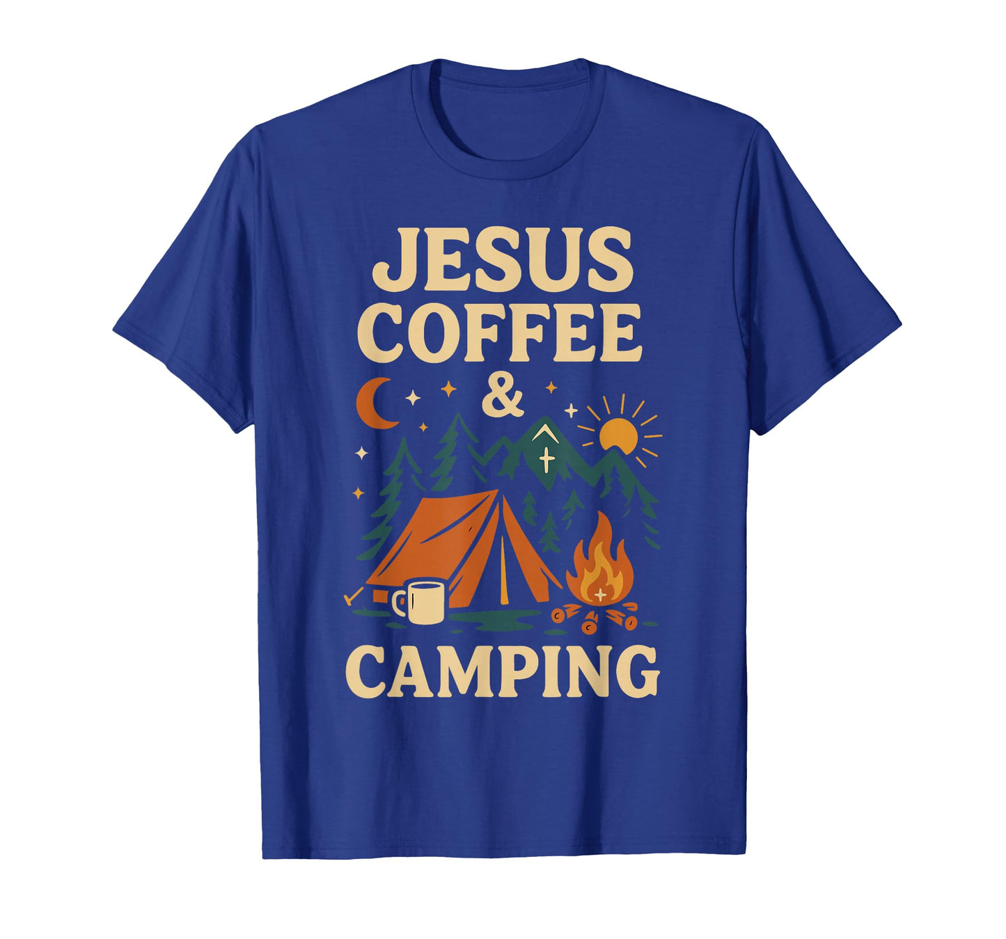 Tent Camping Jesus Faith Coffee Vintage Jesus Coffee & T-Shirt