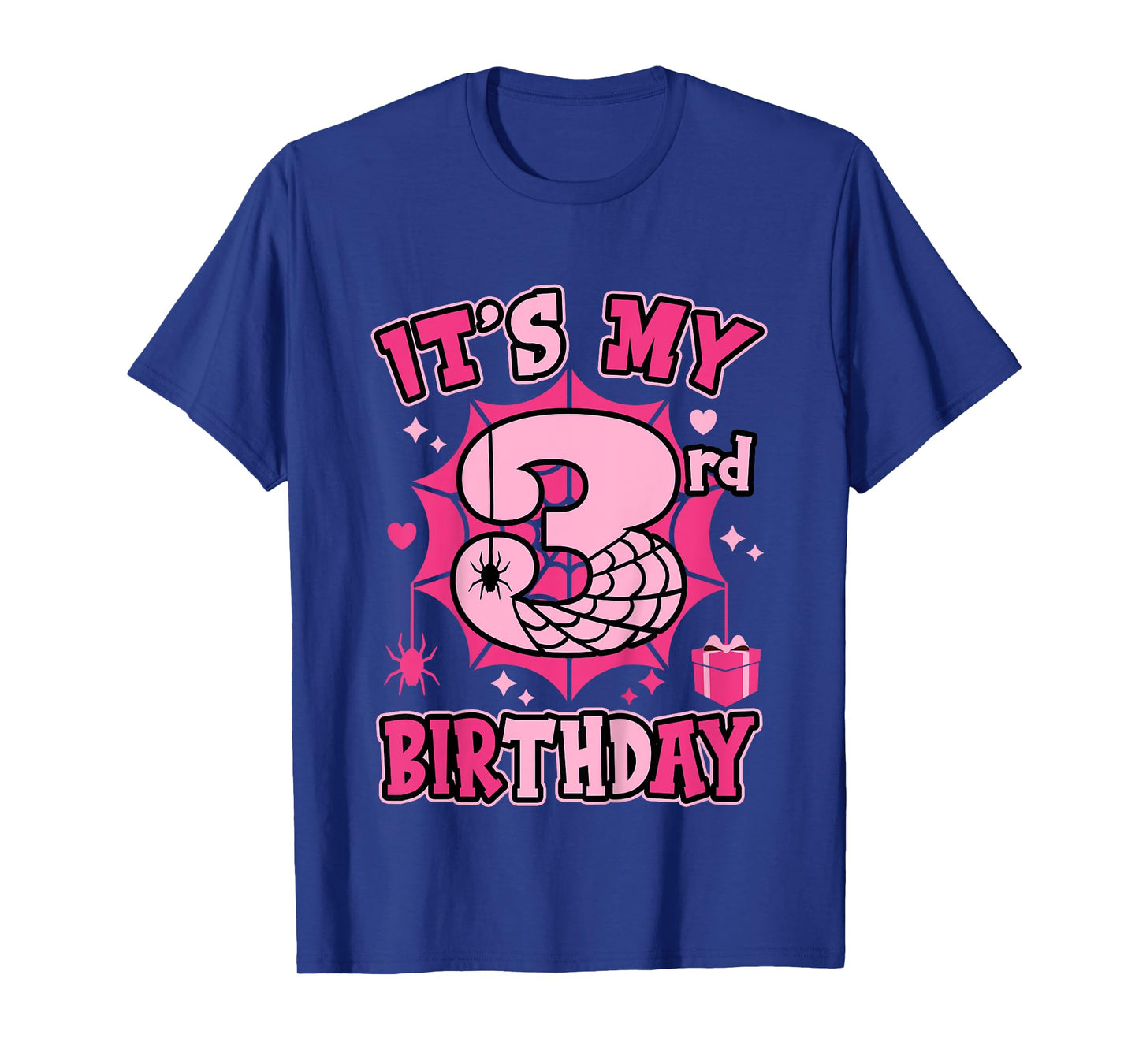 Kids It's My 3rd Birthday Spider Girl Costume Party 3 Year Old T-Shirt