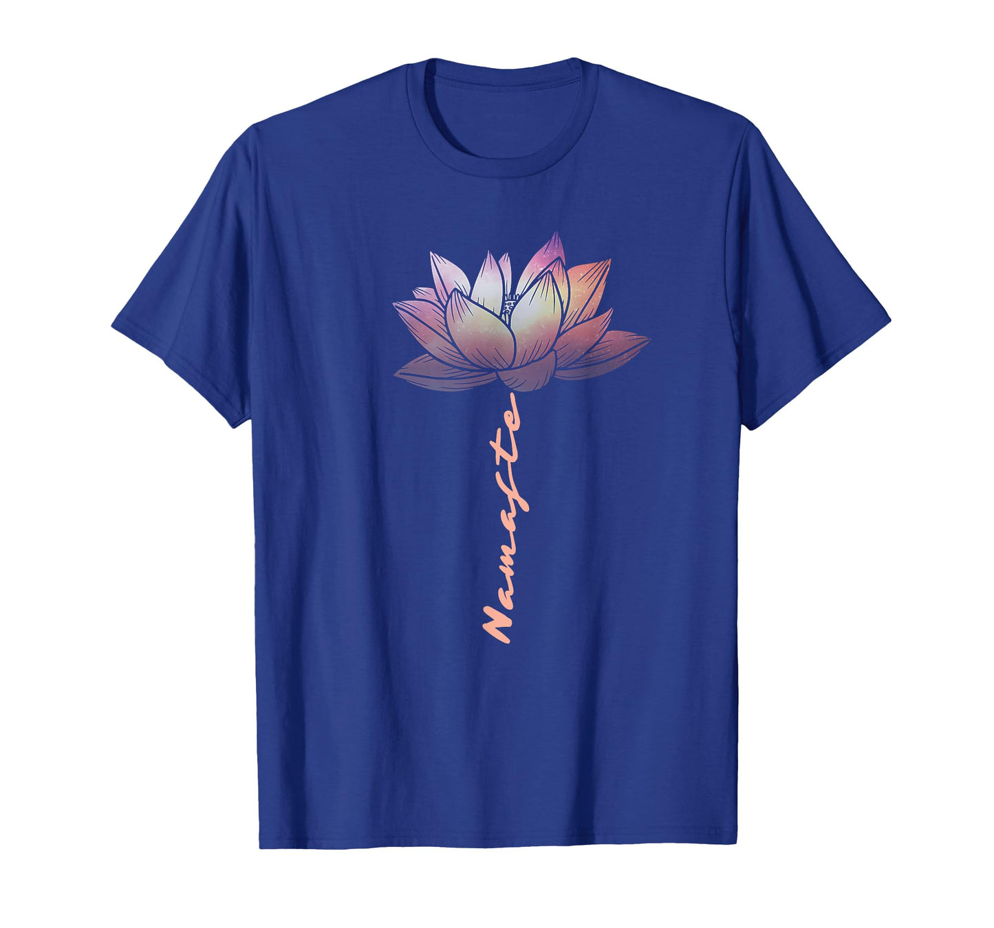 Lotus Fun Watercolor Namaste Lotus Flower Spiritual Yoga Med T-Shirt