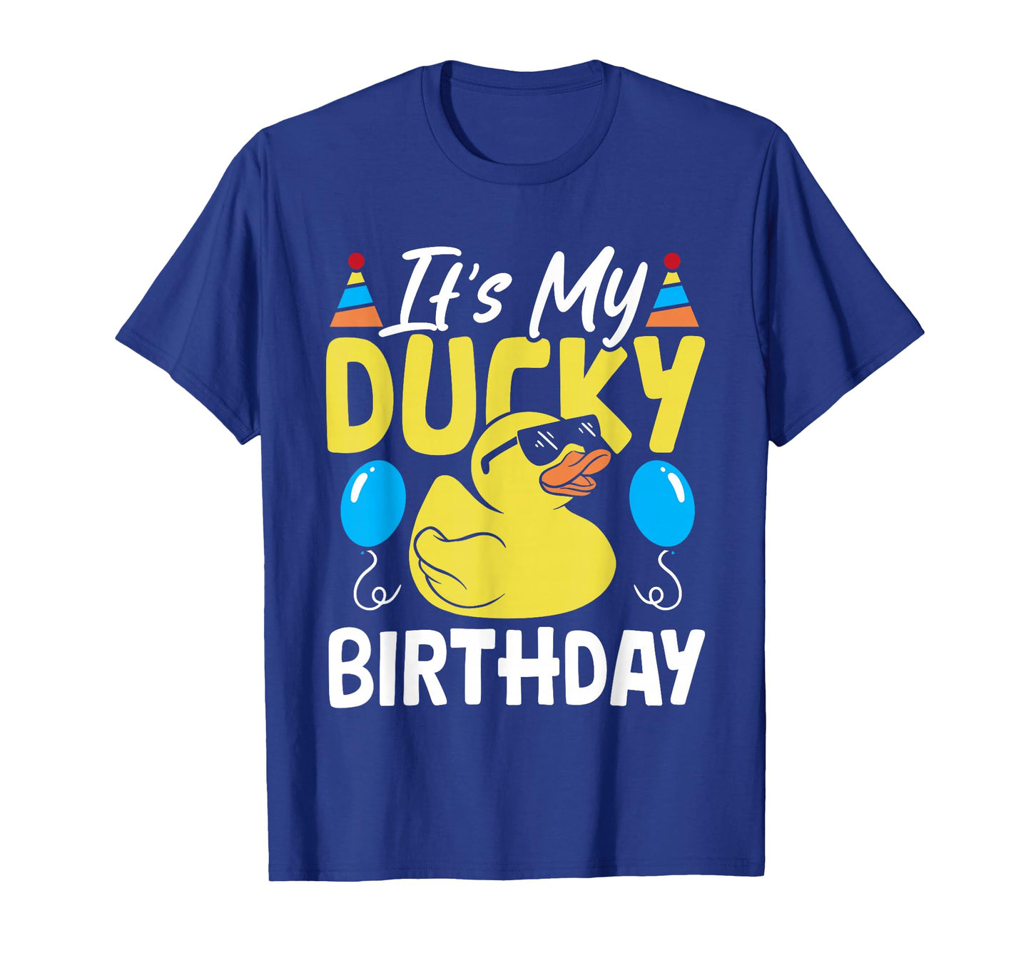 It's My Ducky Birthday Boy Kids Rubber Duck T-Shirt