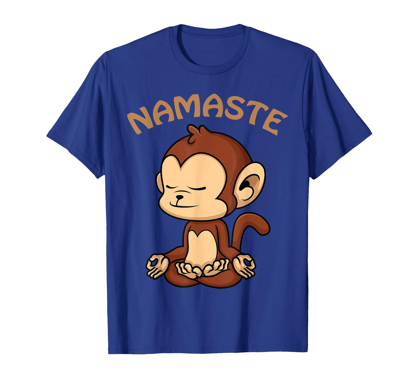 Monkey Yoga Shirt Funny Monkey Lovers Gift Cute Namaste Yoga T-Shirt