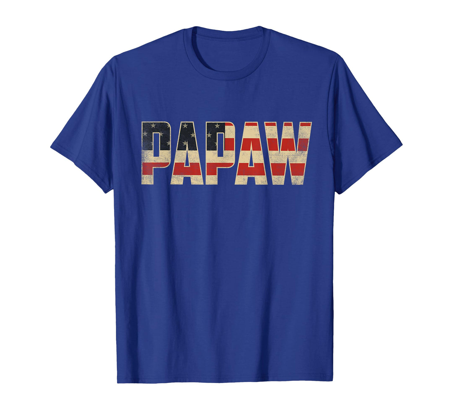 Papaw Bold Patriotic American Flag Father’s Day Papaw T-Shirt