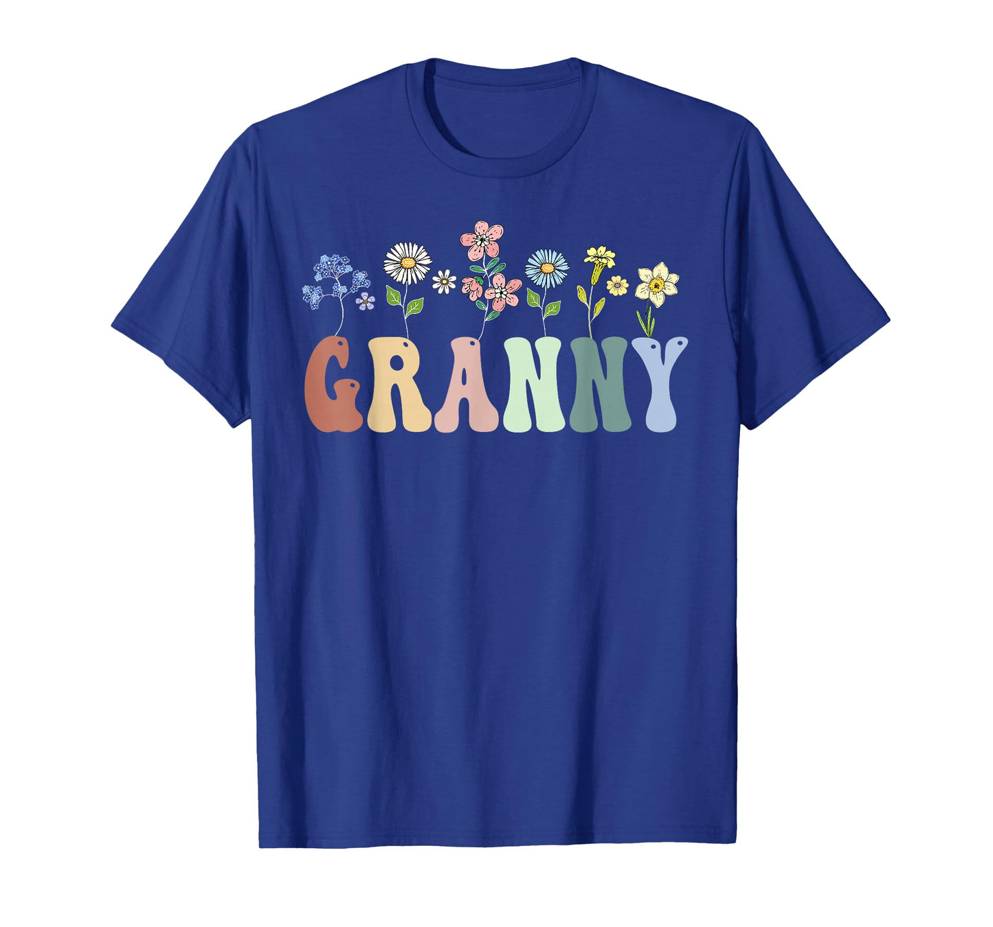 Granny Gifts Women Wildflower Floral Design Granny T-Shirt