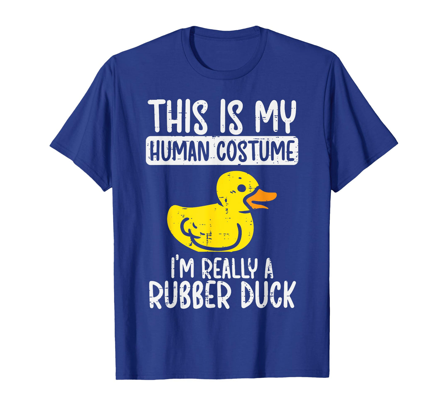 This My Human Costume Im Rubber Duck Halloween Men Women Kid T-Shirt
