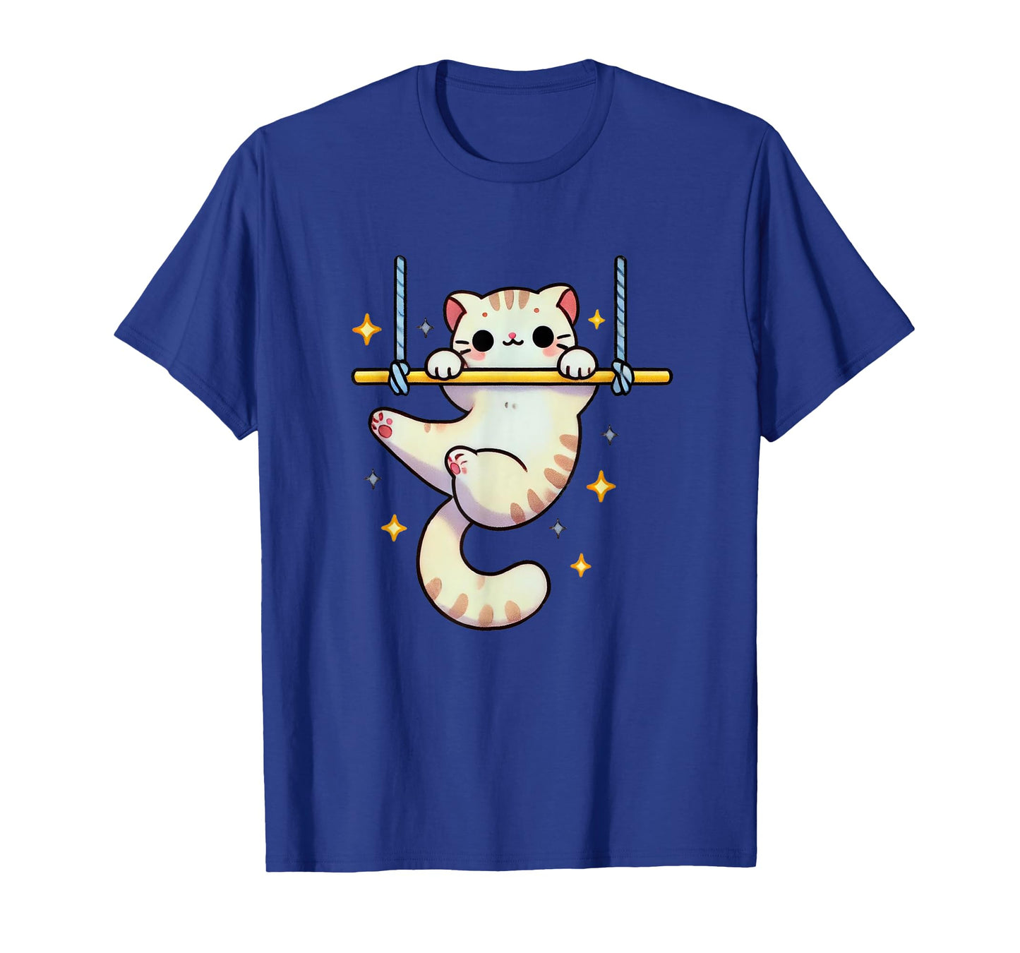 Hang In There Aerial Kitty Aerialist Cat Trapeze Men Women Kids T-Shirt