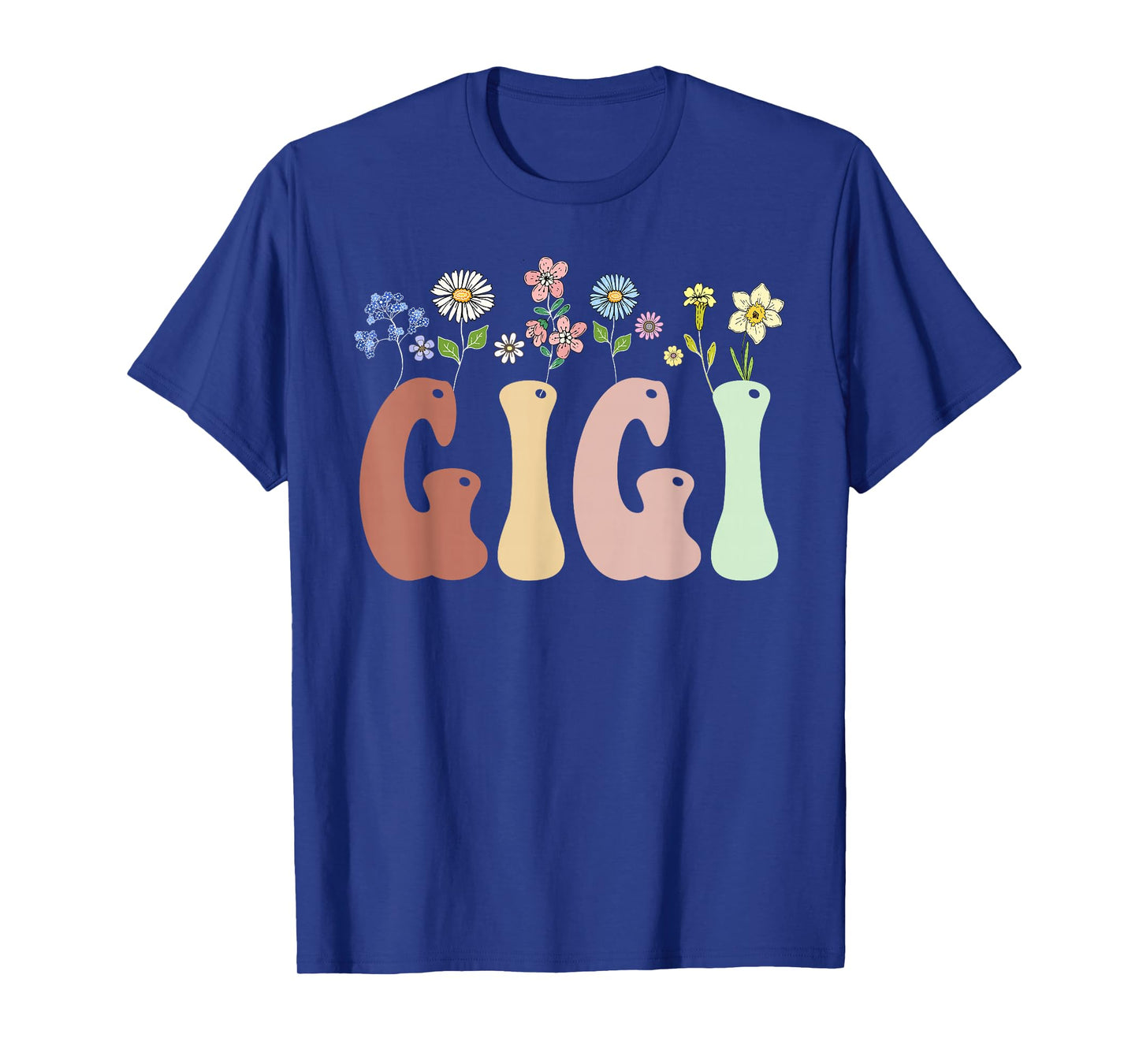 Gigi Gifts Women Wildflower Floral Design Gigi T-Shirt