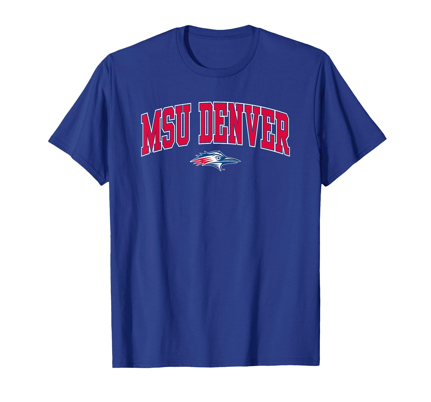 MSU Denver Roadrunners Arch Over Navy Officially Licensed T-Shirt