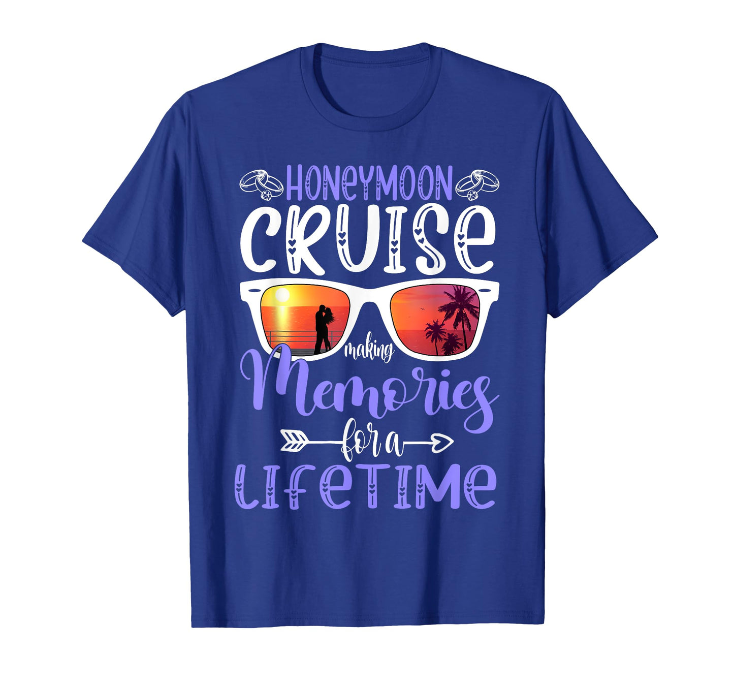 Husband Wife Our Wedding Anniversary Honey Moon Cruise Trip T-Shirt
